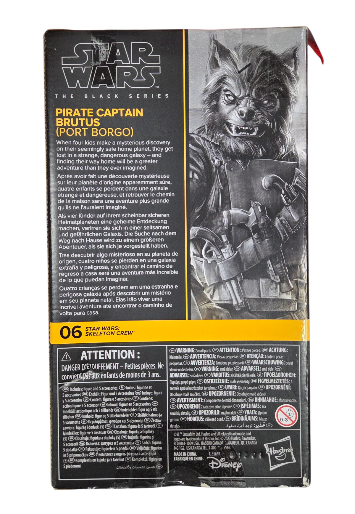 Hasbro Star Wars Black Series Skeleton Crew 06 Pirate Captain Brutus Port Borg image 2