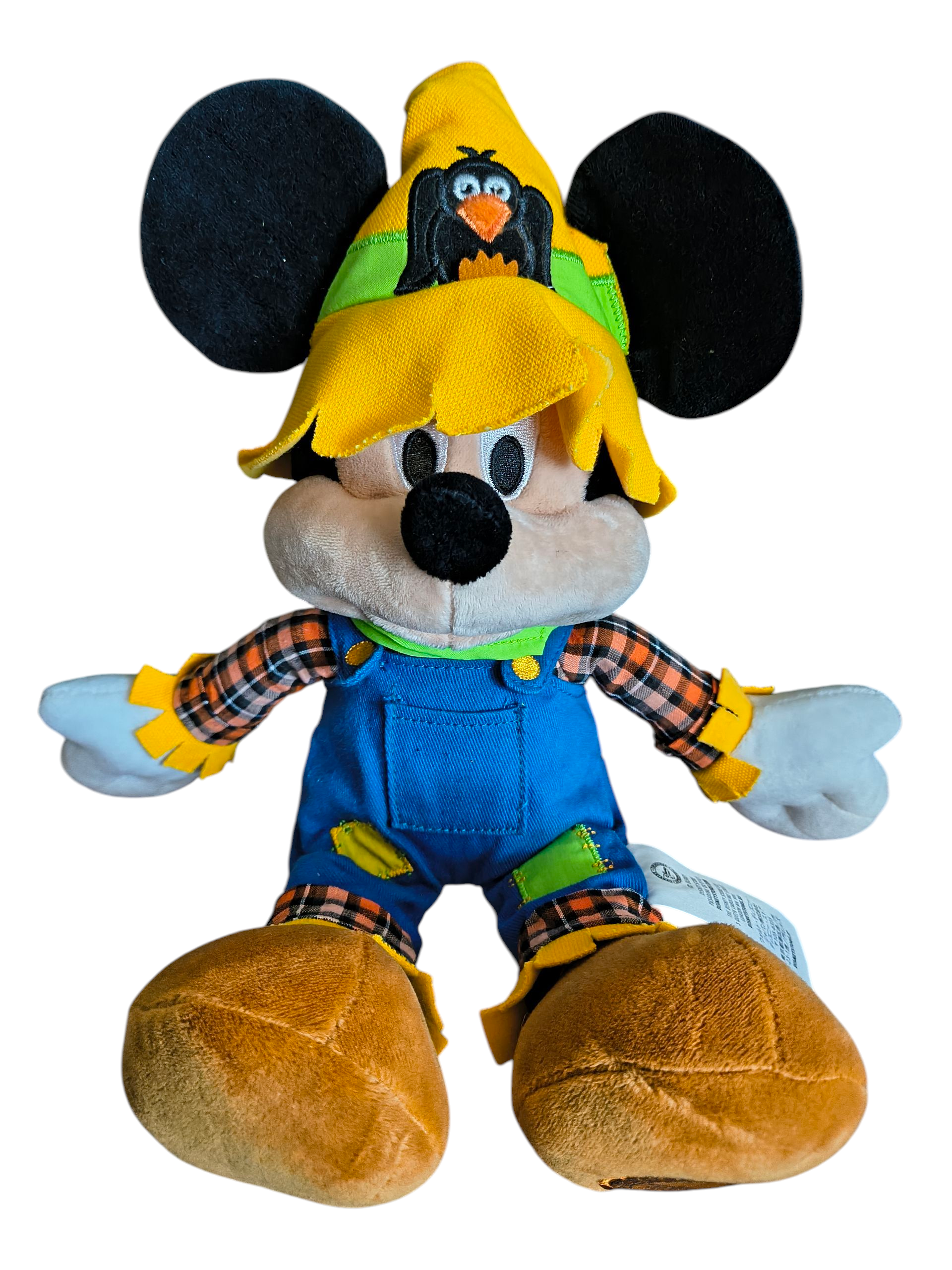 Disney Store Mickey Mouse Scarecrow Halloween Fall 15” Plush Toy Stuffed Animal image 2