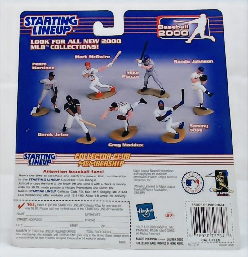 2000 Starting Lineup Cal Ripken Jr Baltimore Orioles Baseball Figure image 2