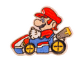 Nintendo Super Mario Kart - Mario Embroidered Iron On 3.5" Patch