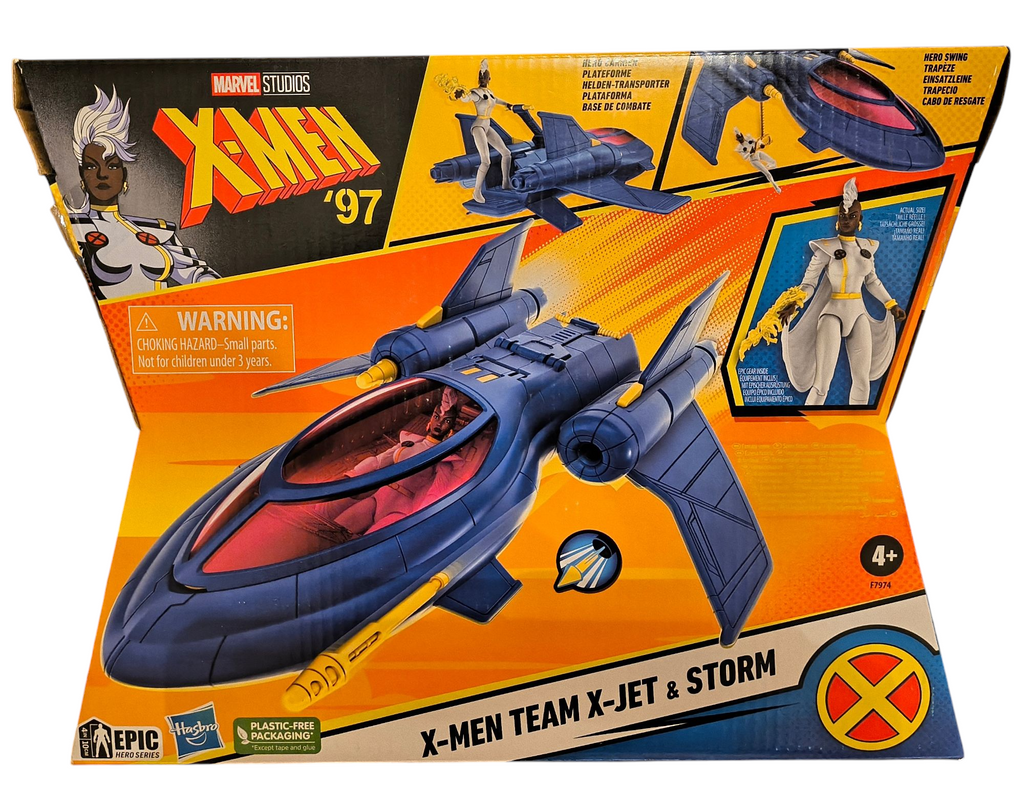 Hasbro Marvel 97 Epic Hero X-Men Team X-Jet & Storm Ship & 4" Figure