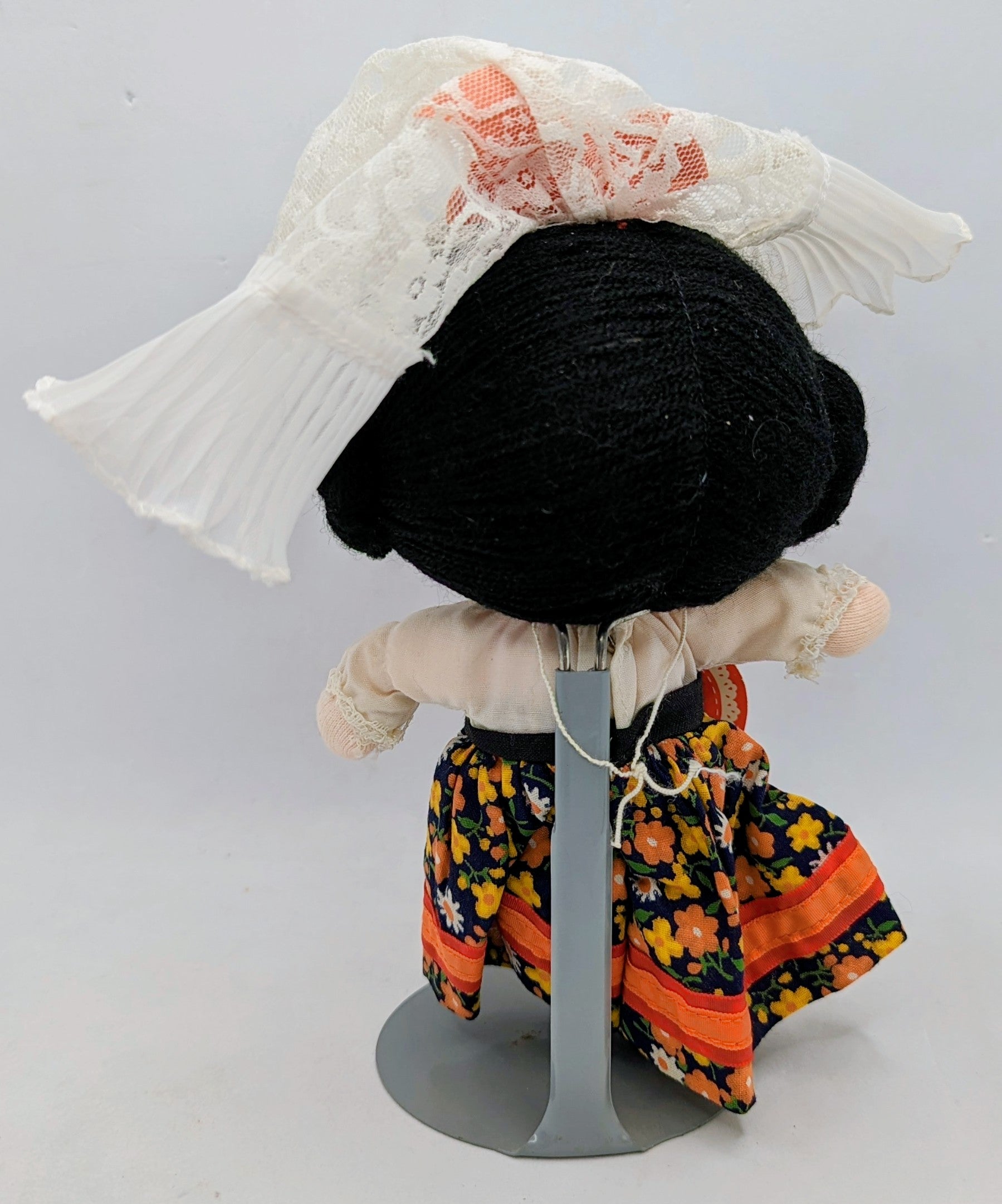 Vintage Joan Walsh Anglund Pocket Doll Mexican Te Amo Cloth 7" image 3