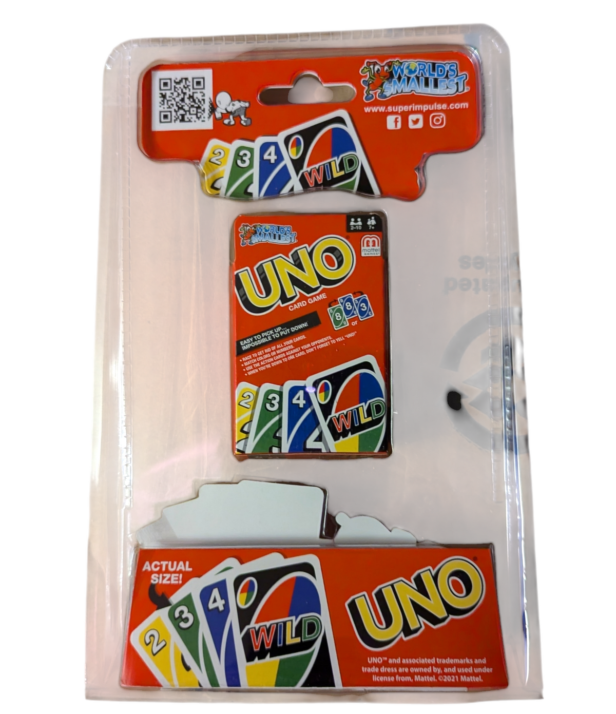 2021 Super Impulse World's Smallest Uno Mini Game image 2