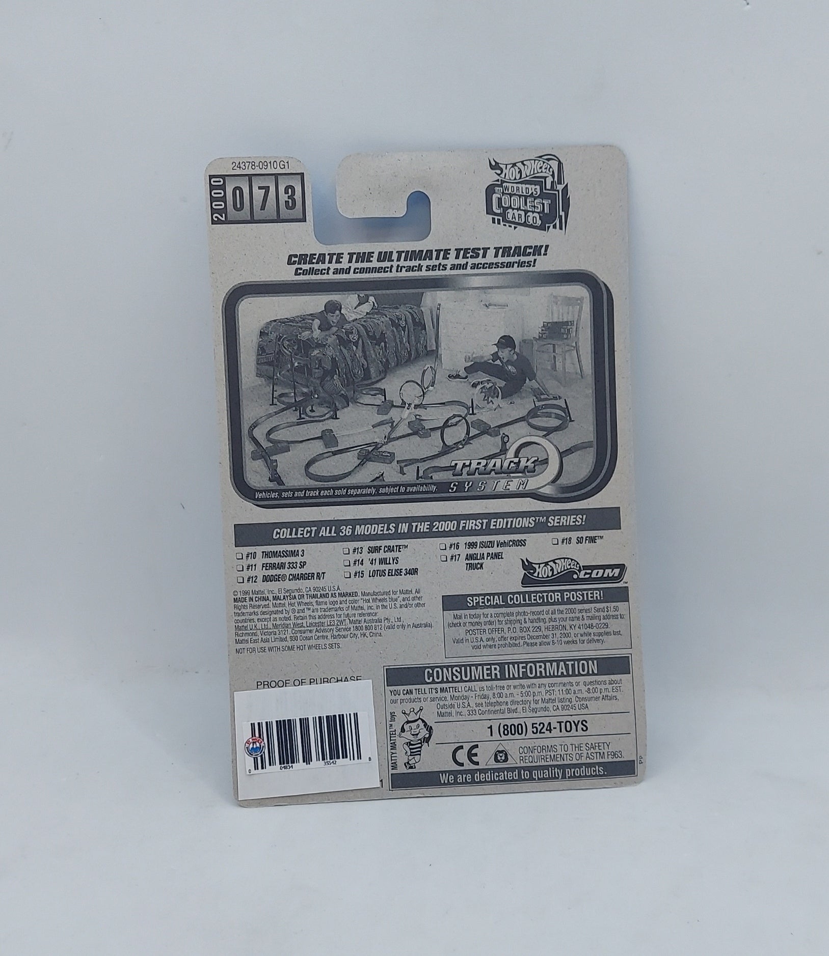 1999 Hot Wheels 2000 First Editions Surf Crate #73 13/36 image 2