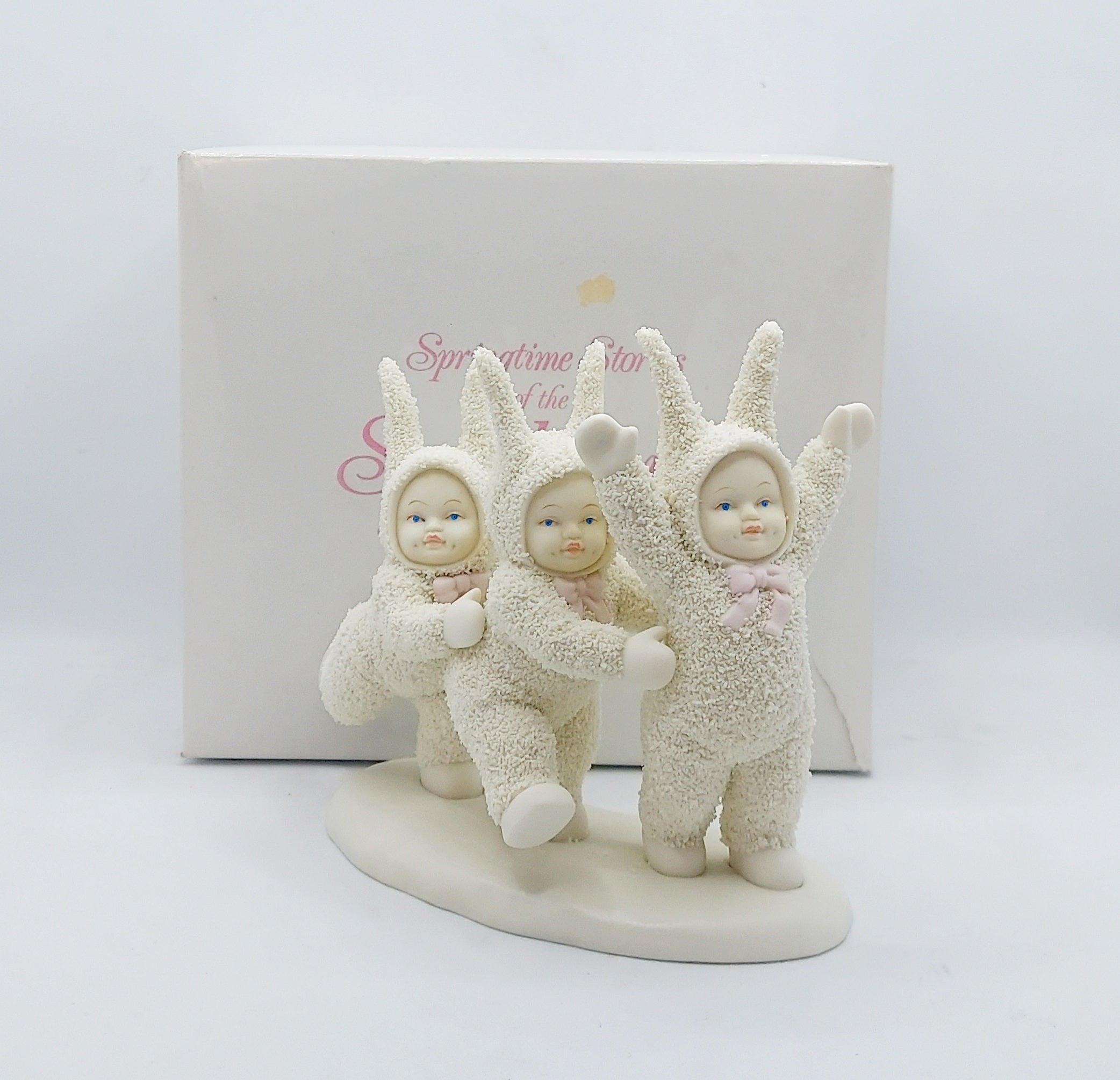 Department 56 Springtime Stories Snowbunnies Let's Do The Bunny-Hop 2609-3