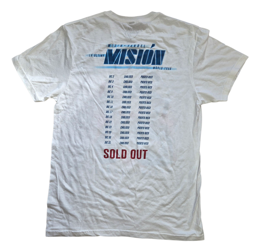 Wisin Y Yandel 2022 World Tour Shirt La Ultima Misión Rap T-Shirt Size Medium image 2