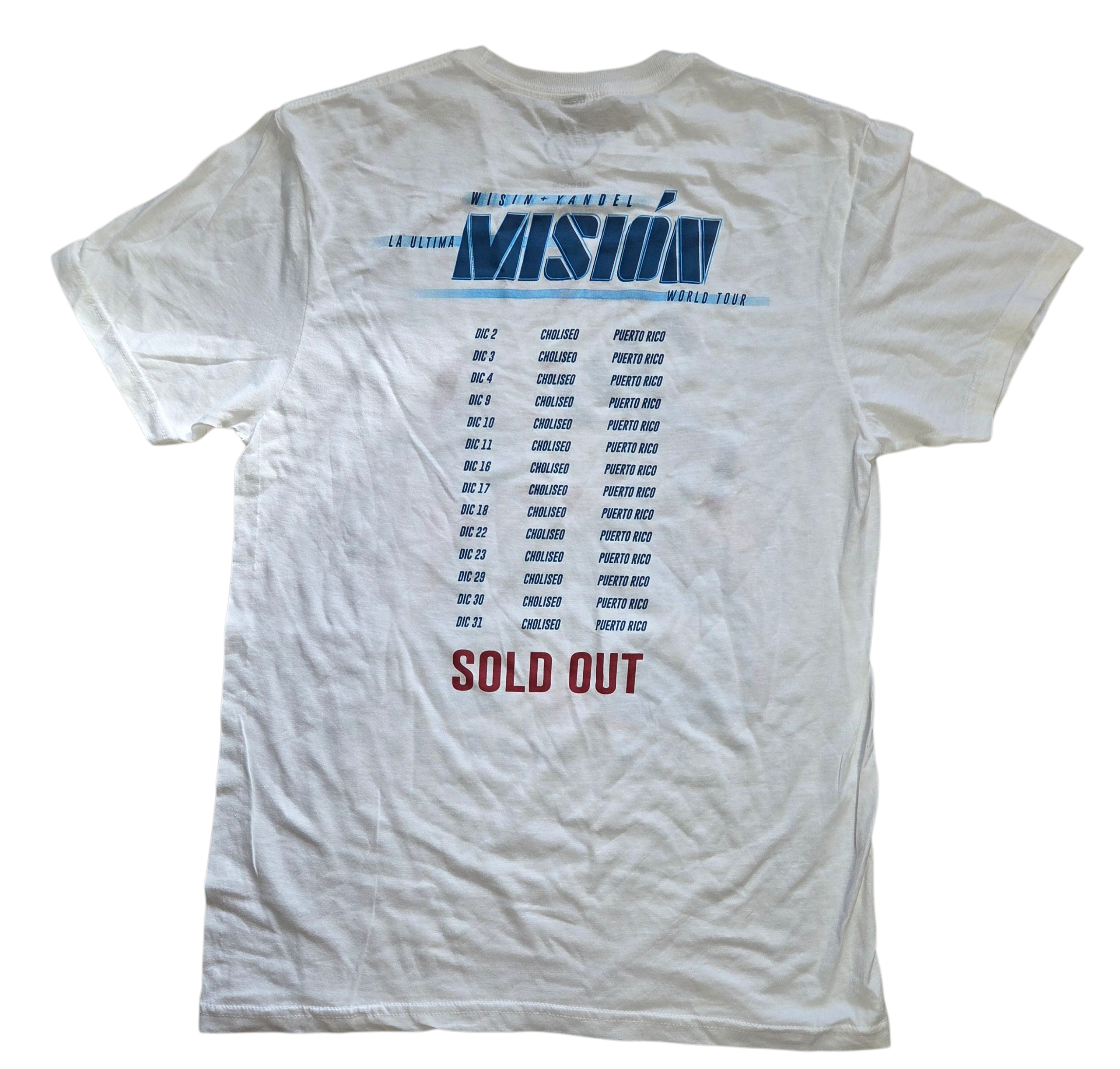 Wisin Y Yandel 2022 World Tour Shirt La Ultima Misión Rap T-Shirt Size Medium image 2