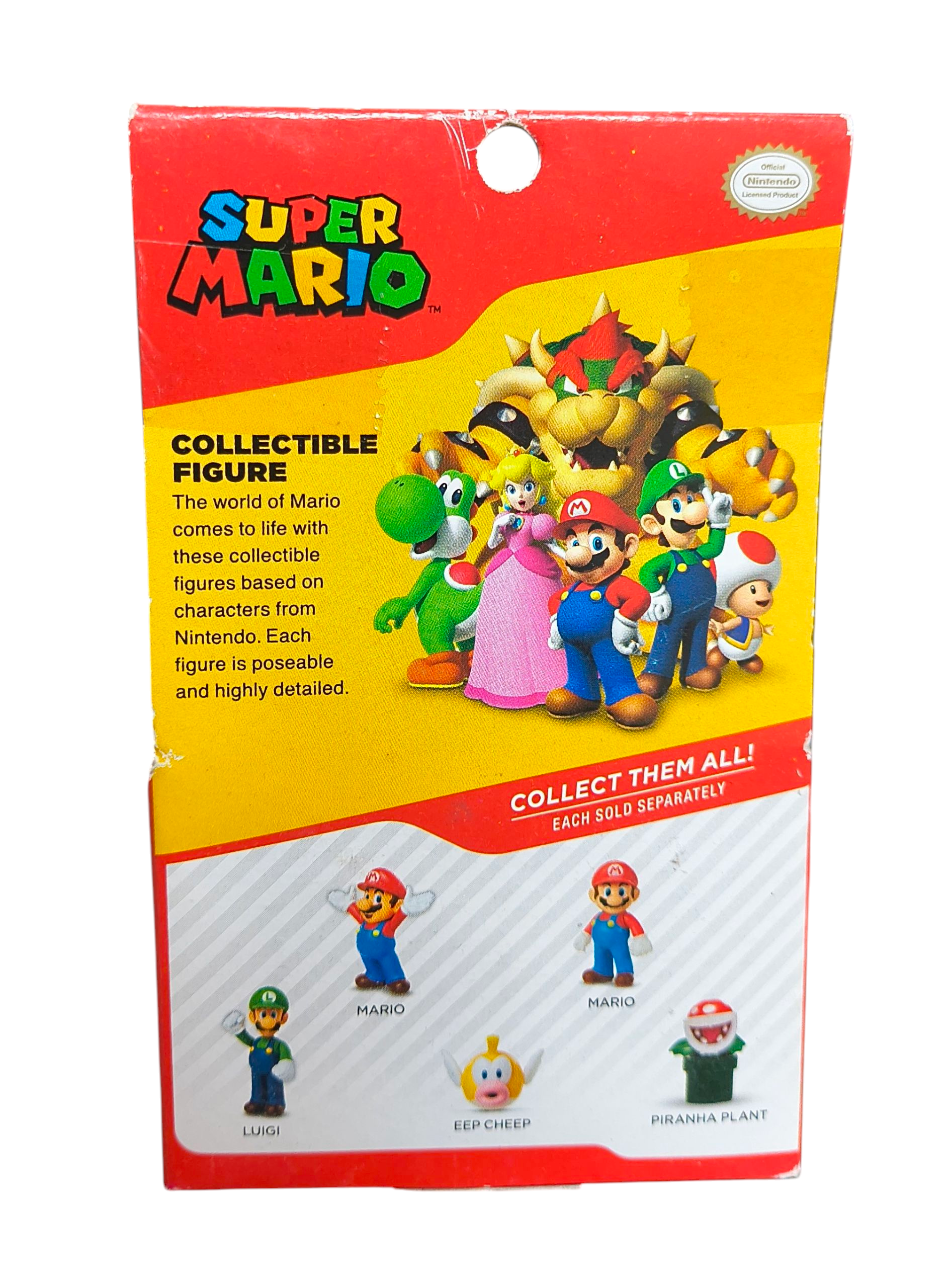 2021 Jakks Pacific Nintendo Super Mario 2.5” Mario Figure Fist Clinched image 2