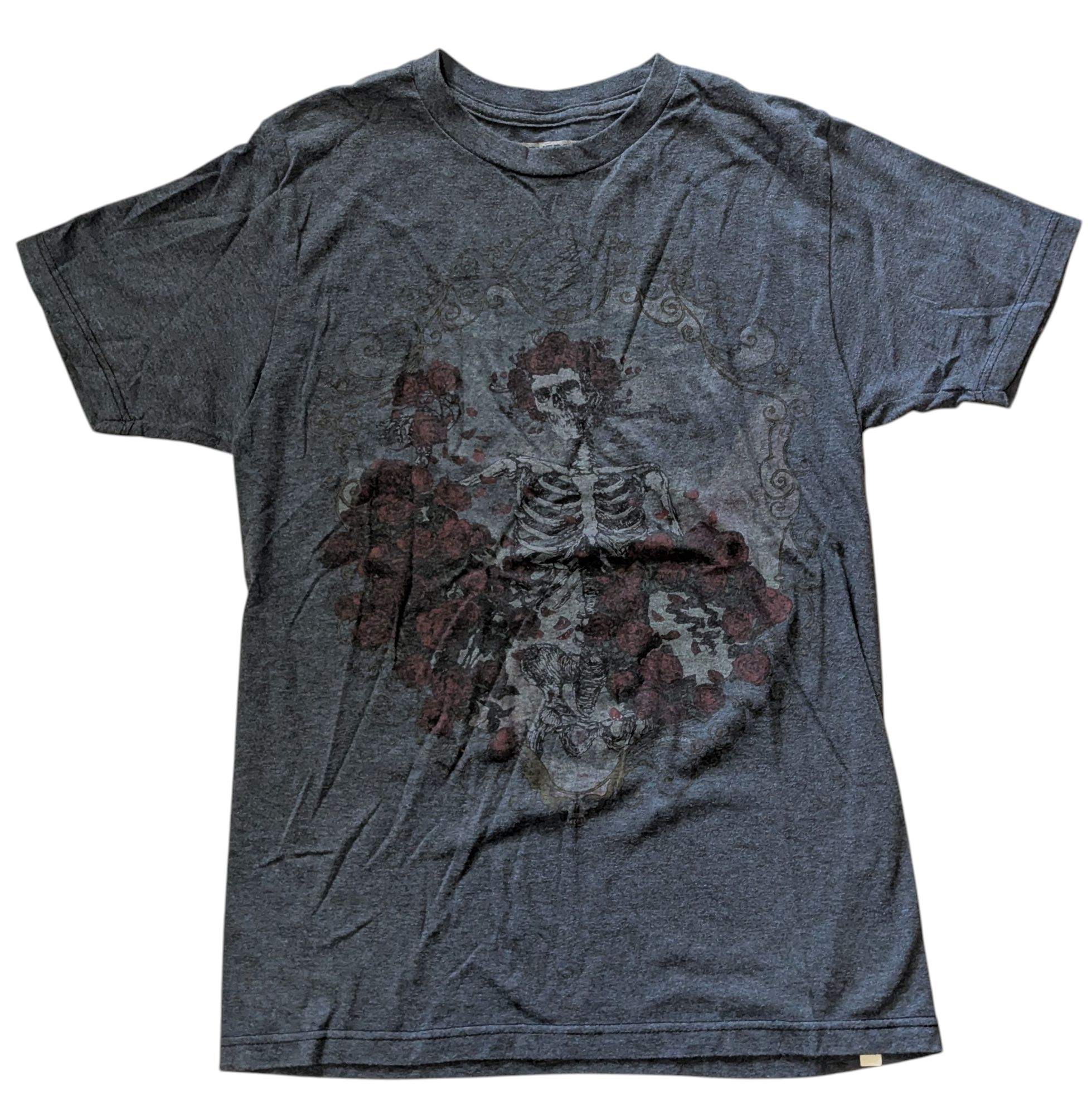 2013 Grateful Dead Bertha Skull Converse One Star GDP Roses T-Shirt Size Small