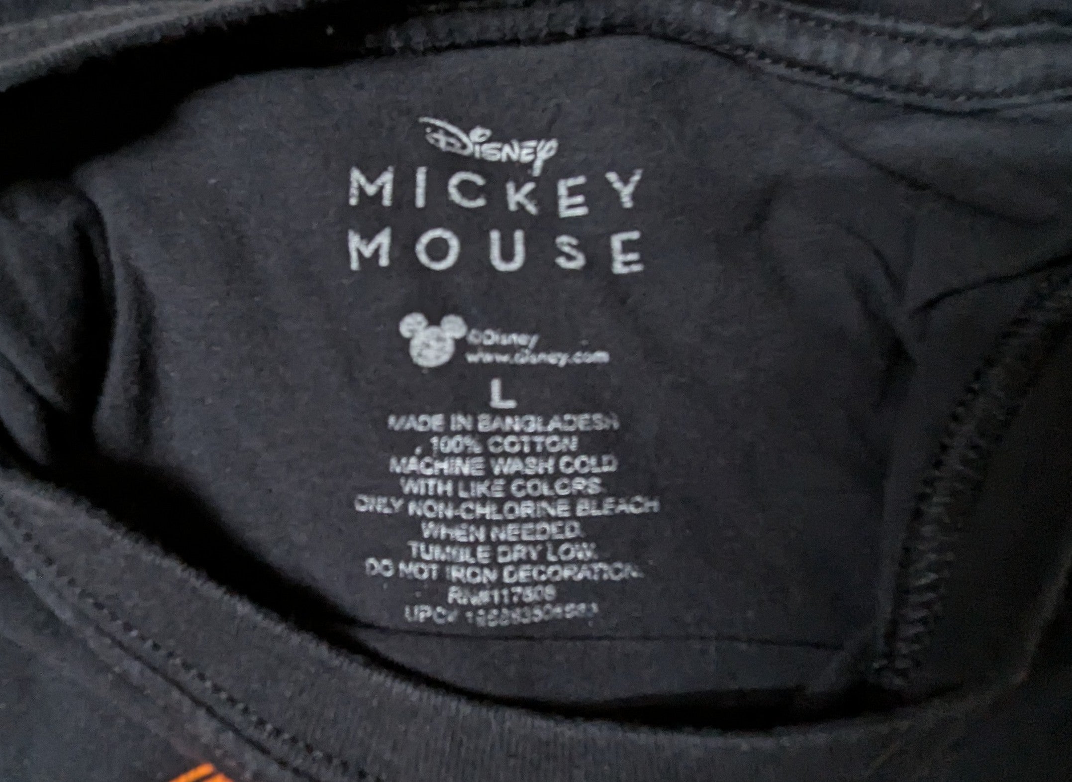 Disney Store Halloween Skeleton Mickey Mouse T-Shirt - L image 4