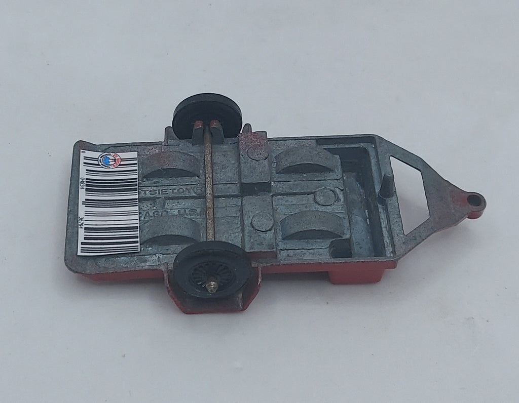 1969 TootsieToy USA Red Metal Motorcycle Trailer image 3