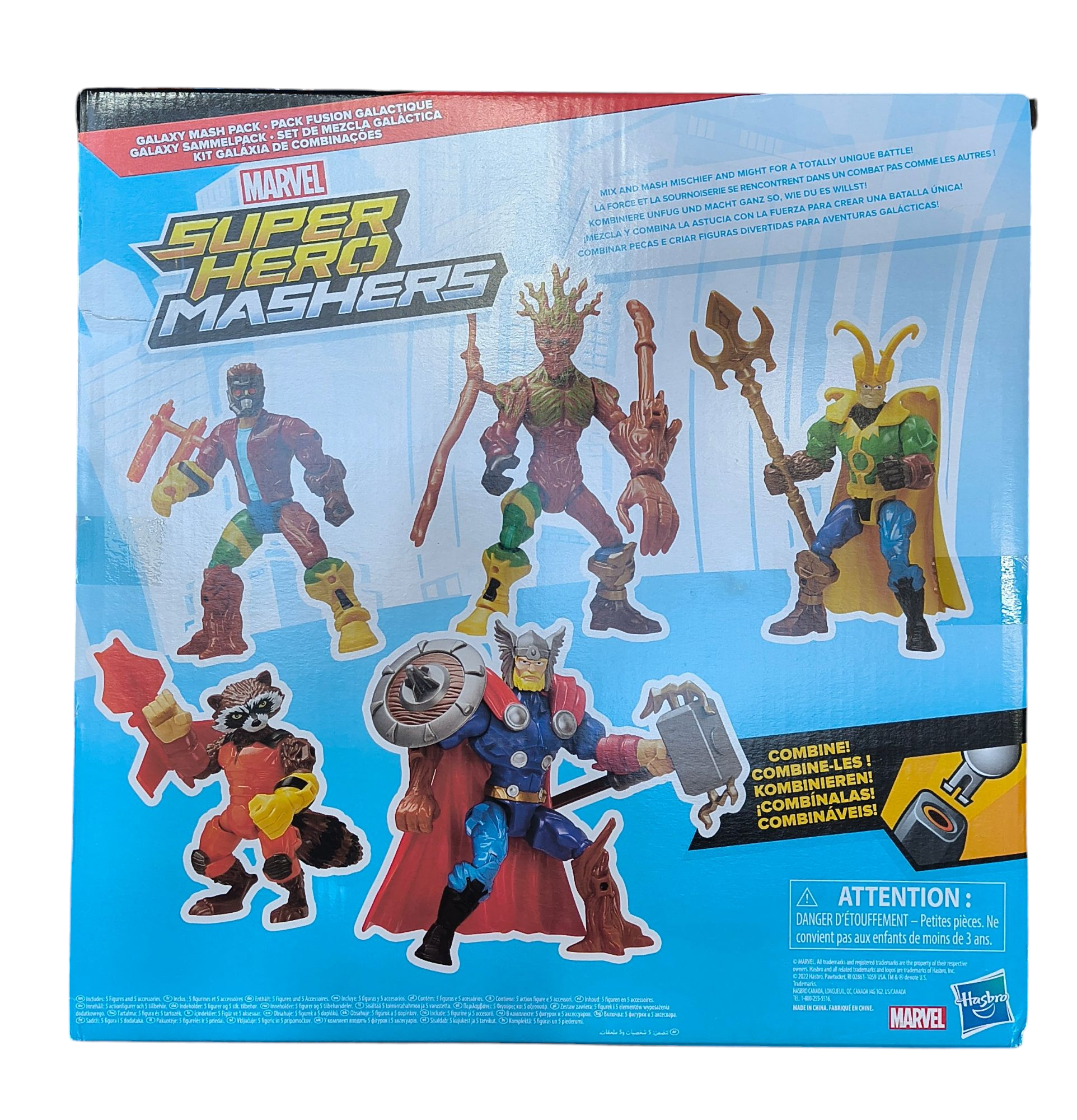 Marvel Super Hero Mashers Thor and Guardians of The Galaxy Mash 5 Pack image 2