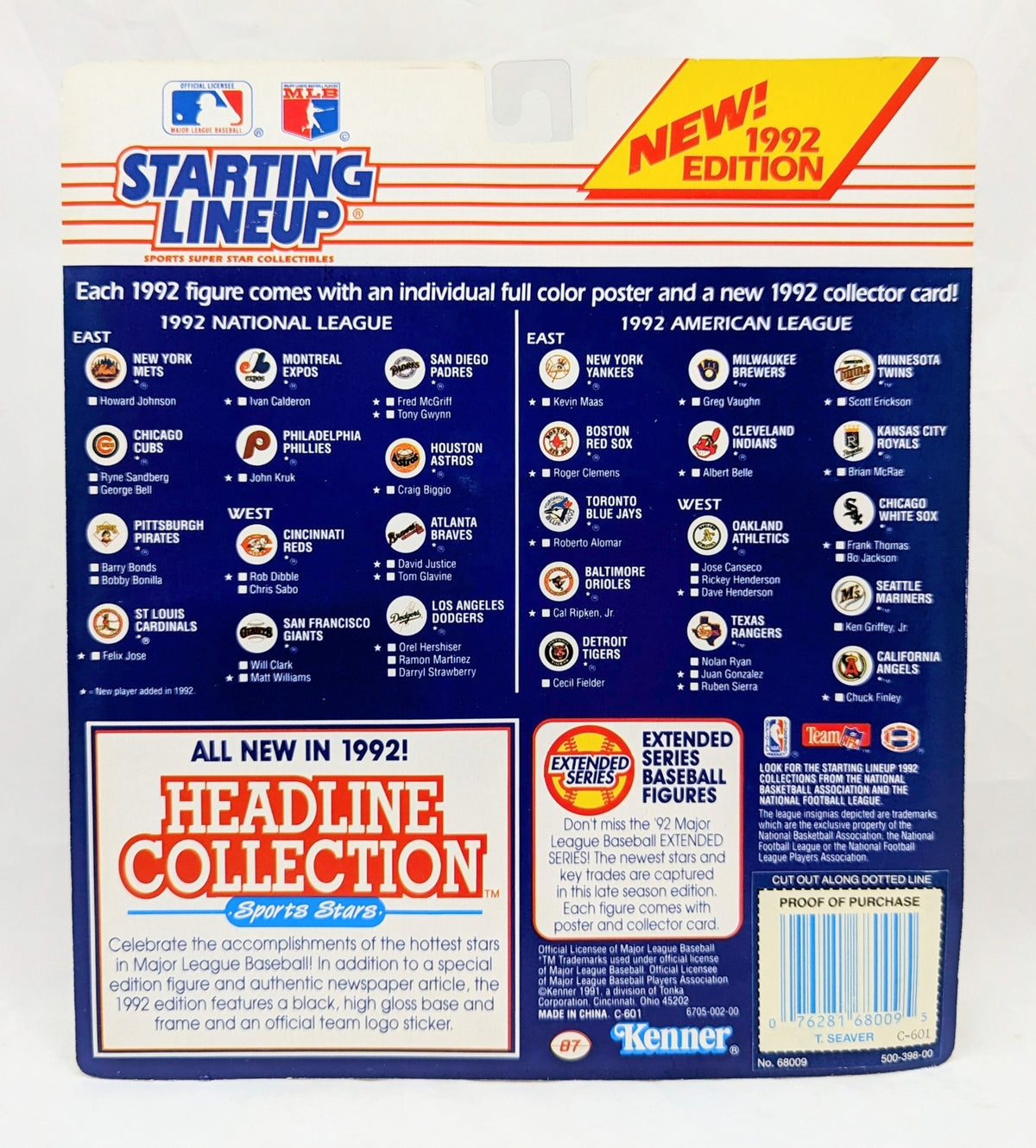 1991 Starting Lineup Tom Seaver New York Yankees Baseball Figure image 2