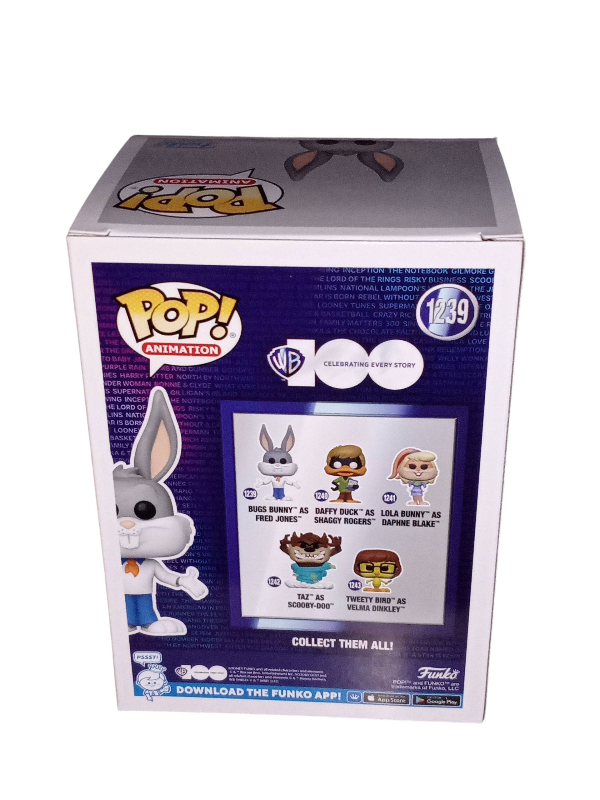 Funko Pop! Bugs Bunny as Fred Jones #1239 Looney Tunes Scooby-Doo Vinyl Figure image 2