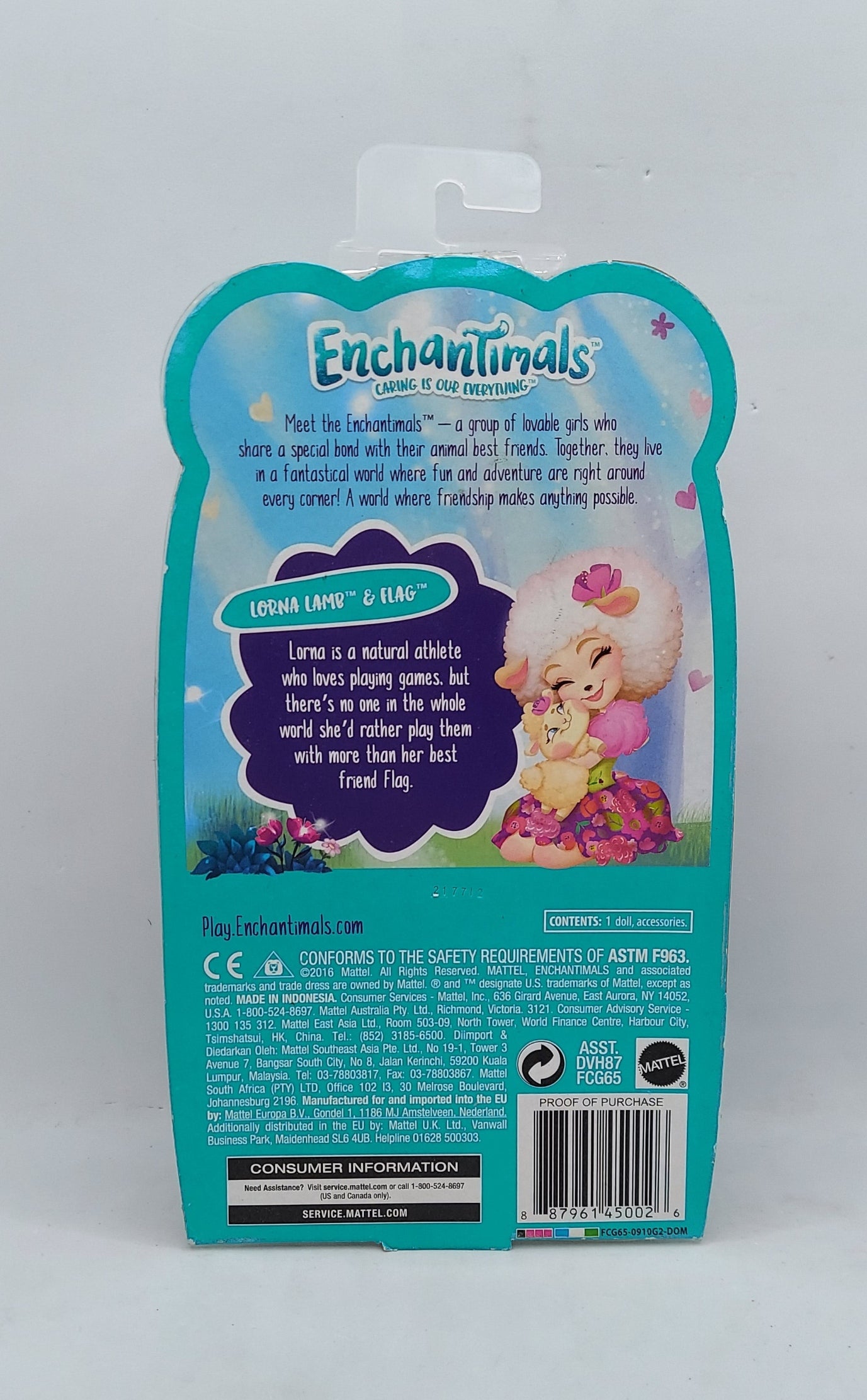 2017 Mattel Enchantimals Lorna Lamb 6" Doll Figure image 3