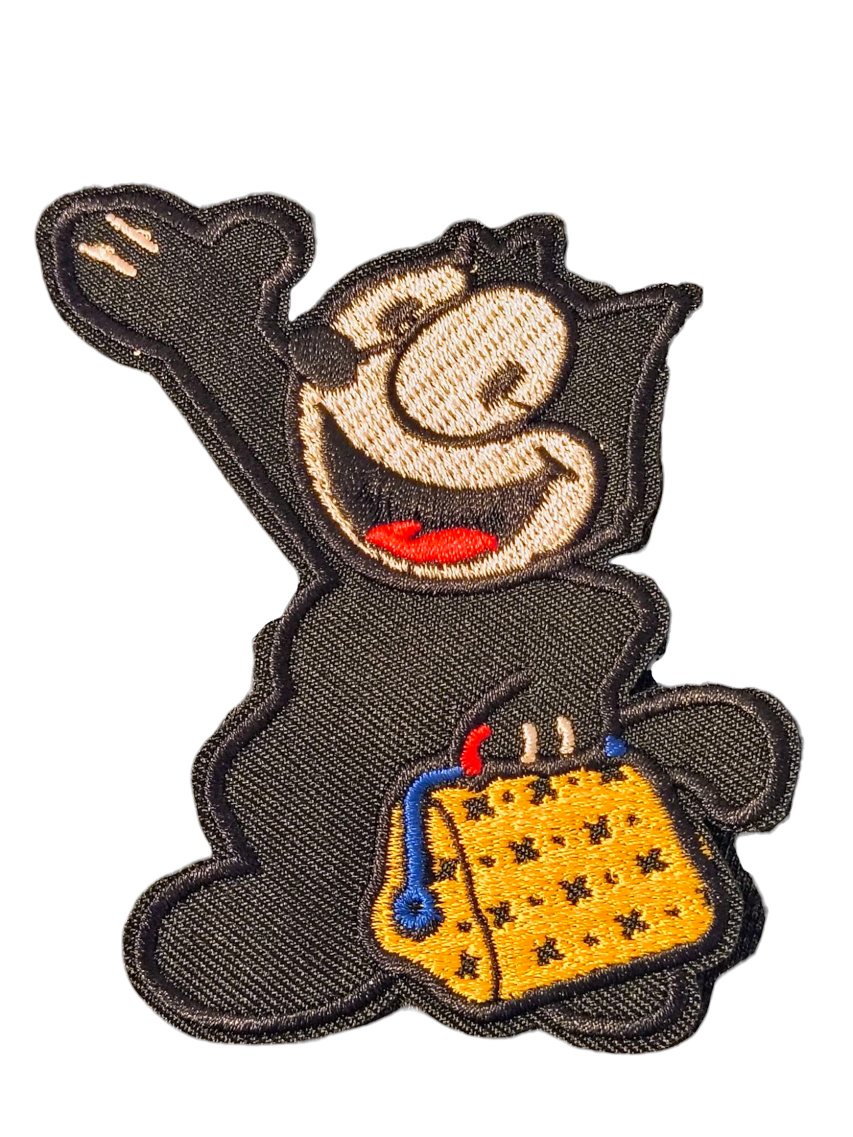 Felix The Cat w/ The Magic Bag Character Embroidered Iron On 4" Patch
