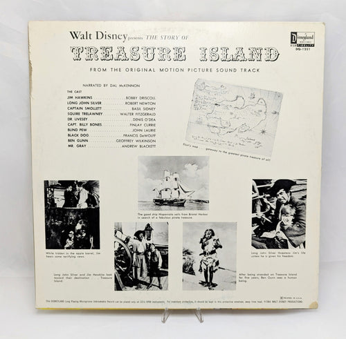 1964 Walt Disney Presents The Story Treasure Island Vinyl Record DQ-1251 image 2