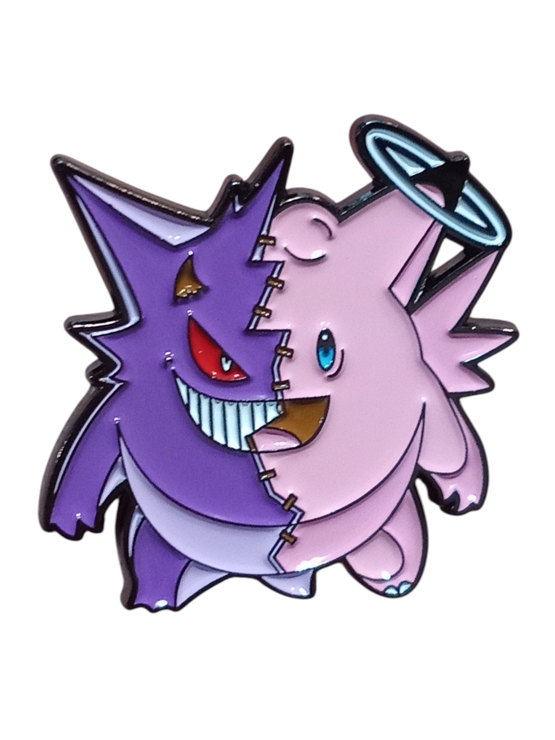Nintendo Pokemon Gengar / Clefable Good & Evil Character Enamel Pin