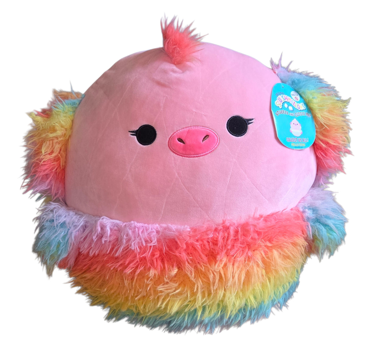 Squishmallows Elda the Ostrich Emu Peacock Fuzzy Target Exclusive 16-Inch Plush