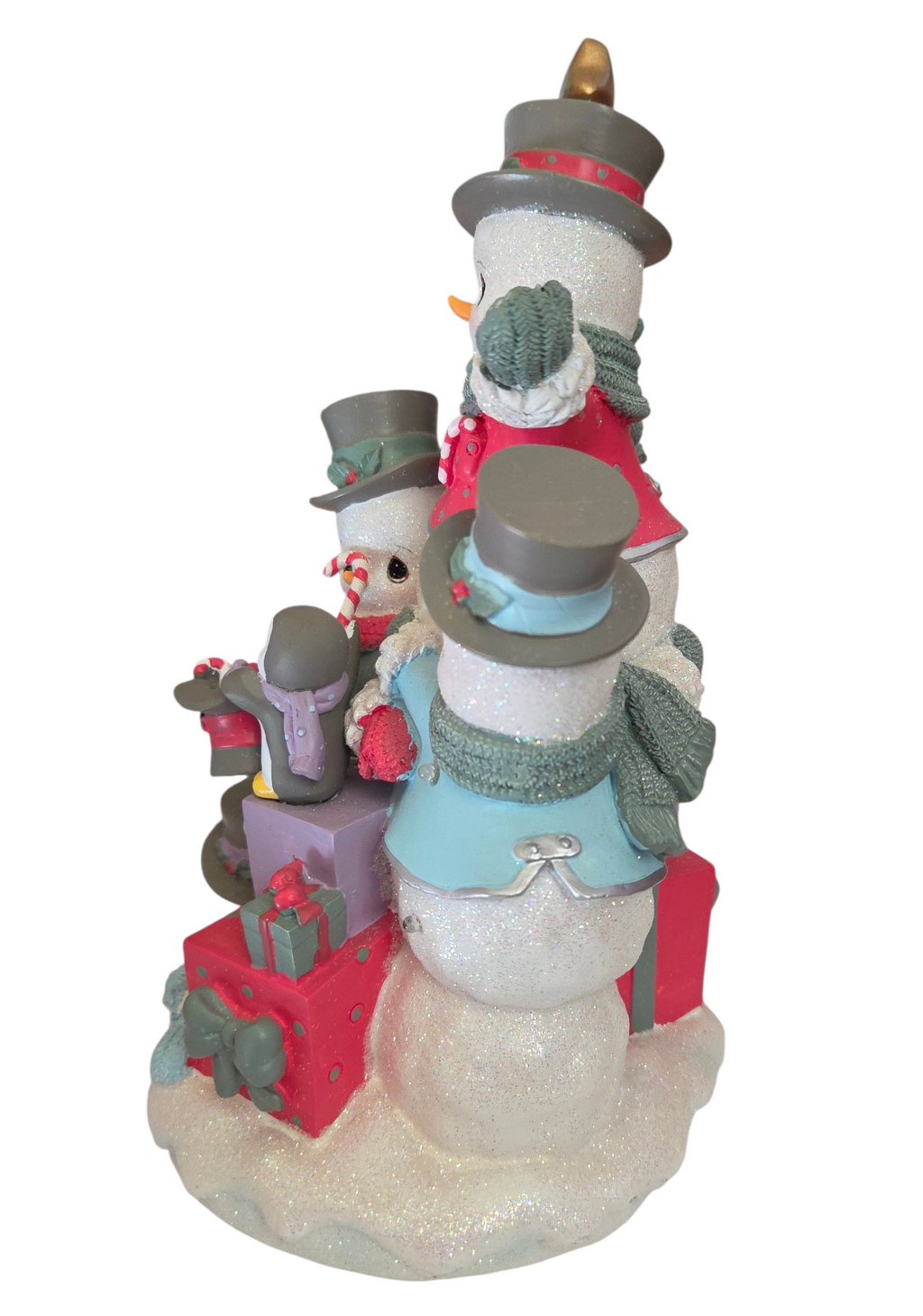 2010 Precious Moments Share The Gift Of Love Snowman Tree LED Figurine 11403 image 8