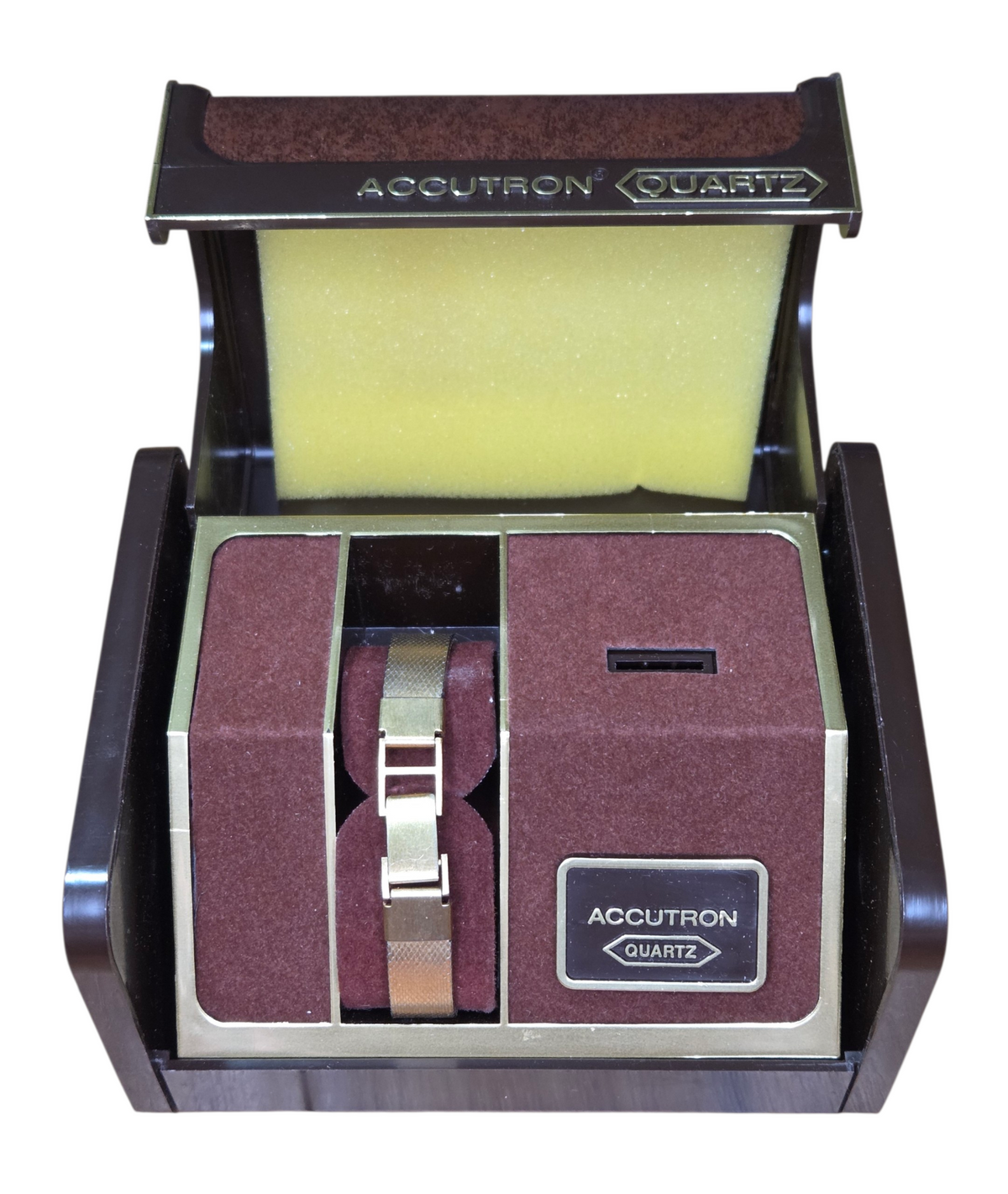 Vintage 1950s Bulova Accutron Quartz Womens Gold Watch w/ Case image 5