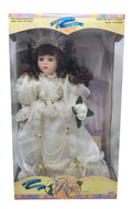 1997 Brass Key Melissa Jane Victorian Rose Bridal Series Porcelain 16" Doll