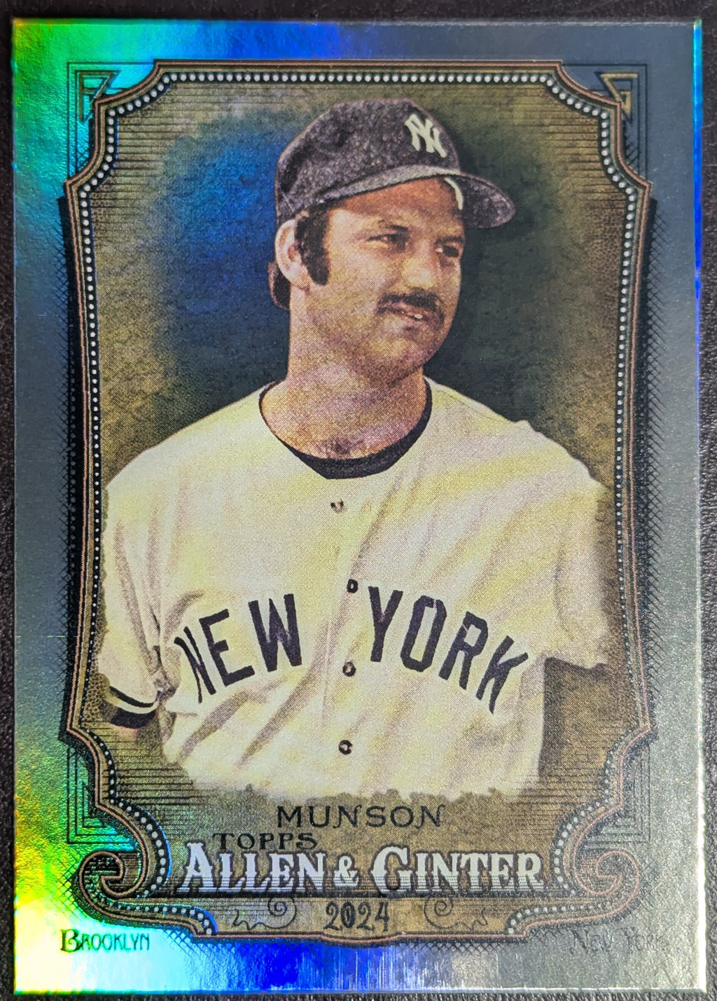 2024 Topps Allen & Ginter Hot Box Foil SP #126 Thurman Munson Yankees