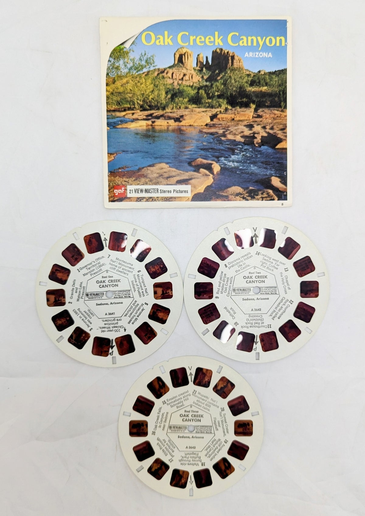 Vintage View-Master Oak Creek Canyon Arizona 3 Reel Pack image 3