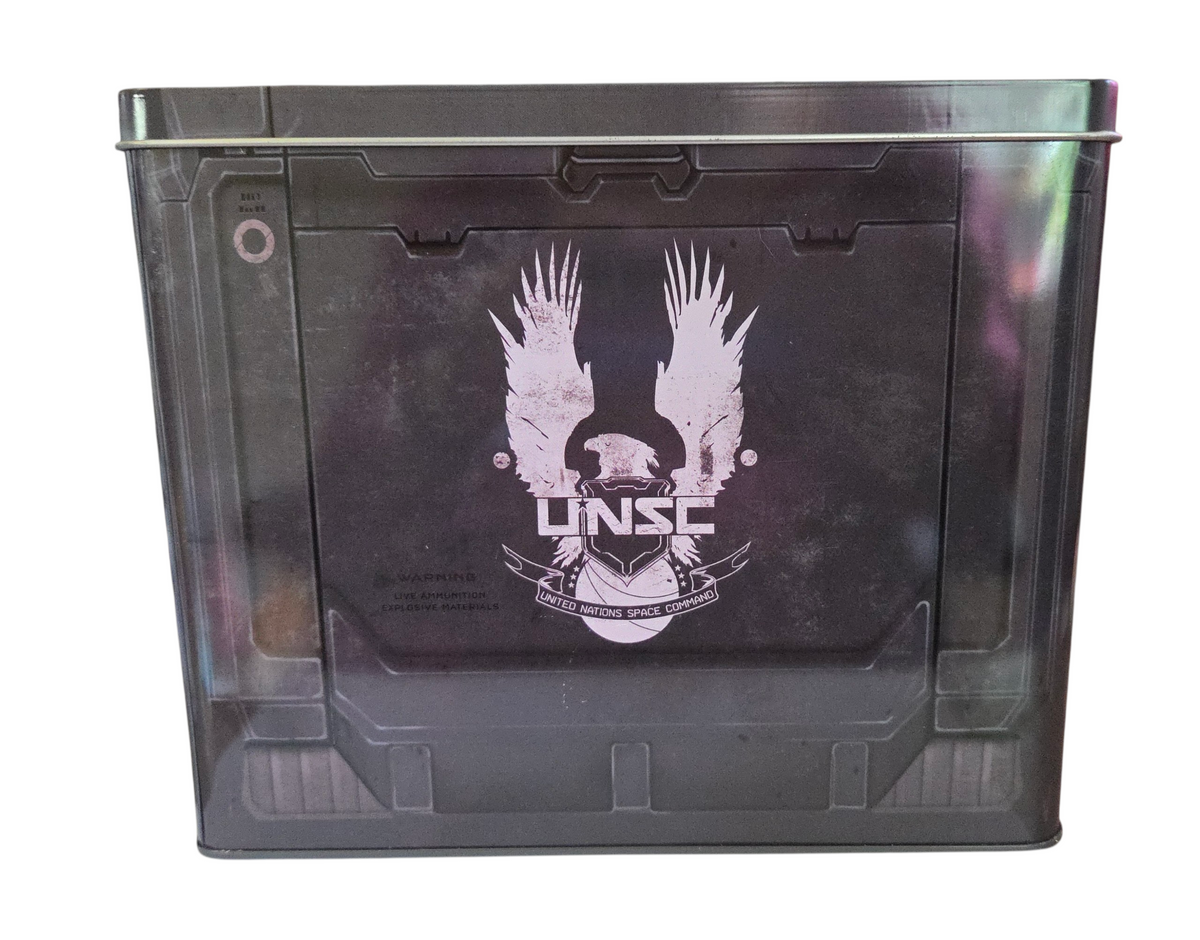 Loot Crate Exclusive Halo 5 Guardians UNSC Ammo Can Lunch Box Tin Container image 2