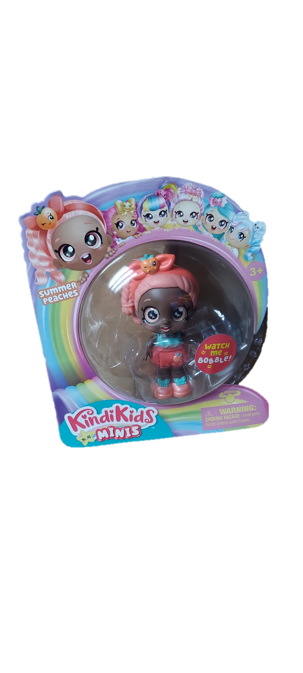 Kindi Kids Minis - Summer Peaches - Posable Bobble Head Figure
