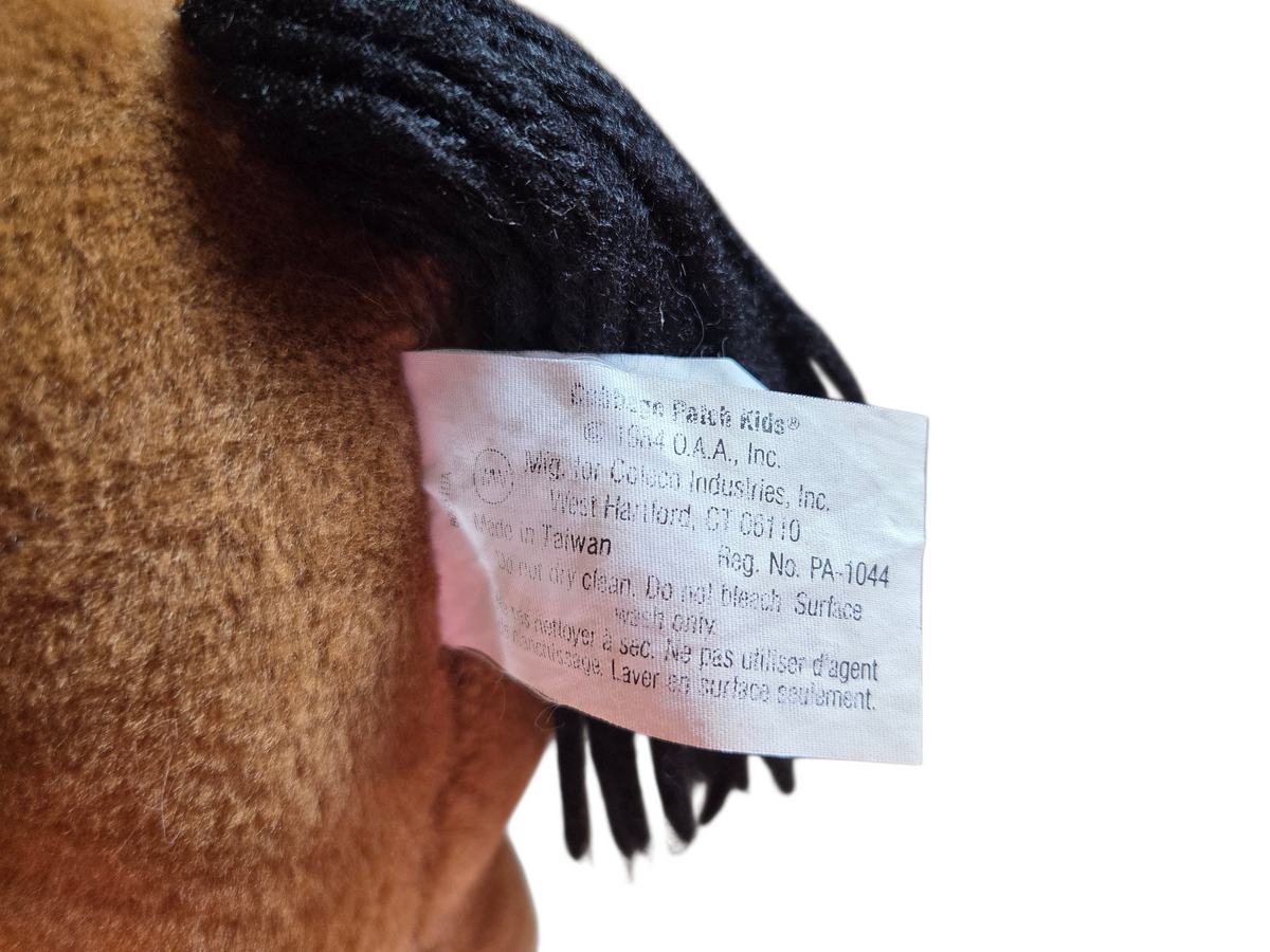 1984 Coleco Cabbage Patch Kids CPK Horse Show Pony Brown Horse 15" Plush image 4