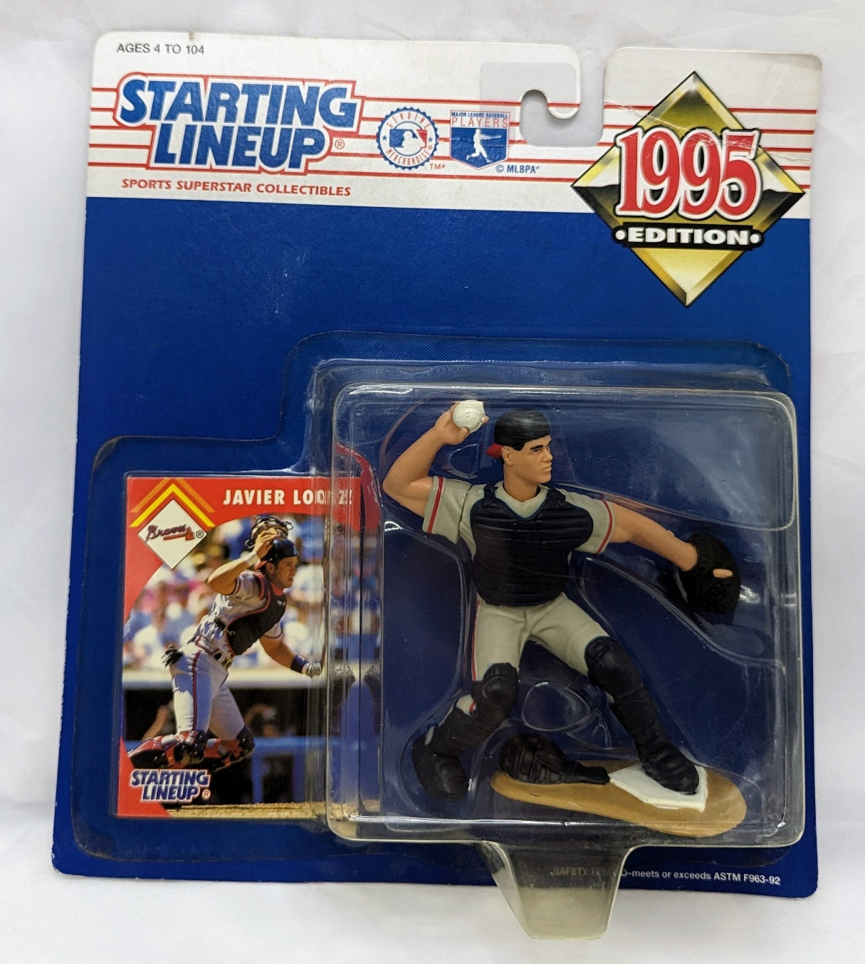 1995 Kenner Starting Lineup Javier Lopez Atlanta Braves Figure