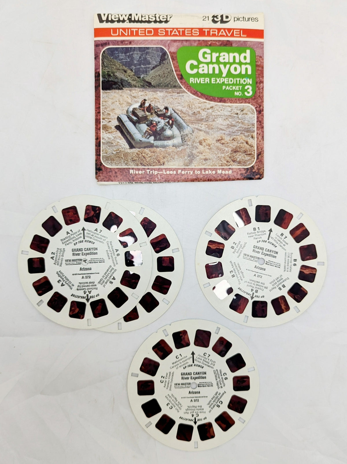 1970 View-Master Grand Canyon River Expedition Pack #3 - 3 Reel Pack image 4