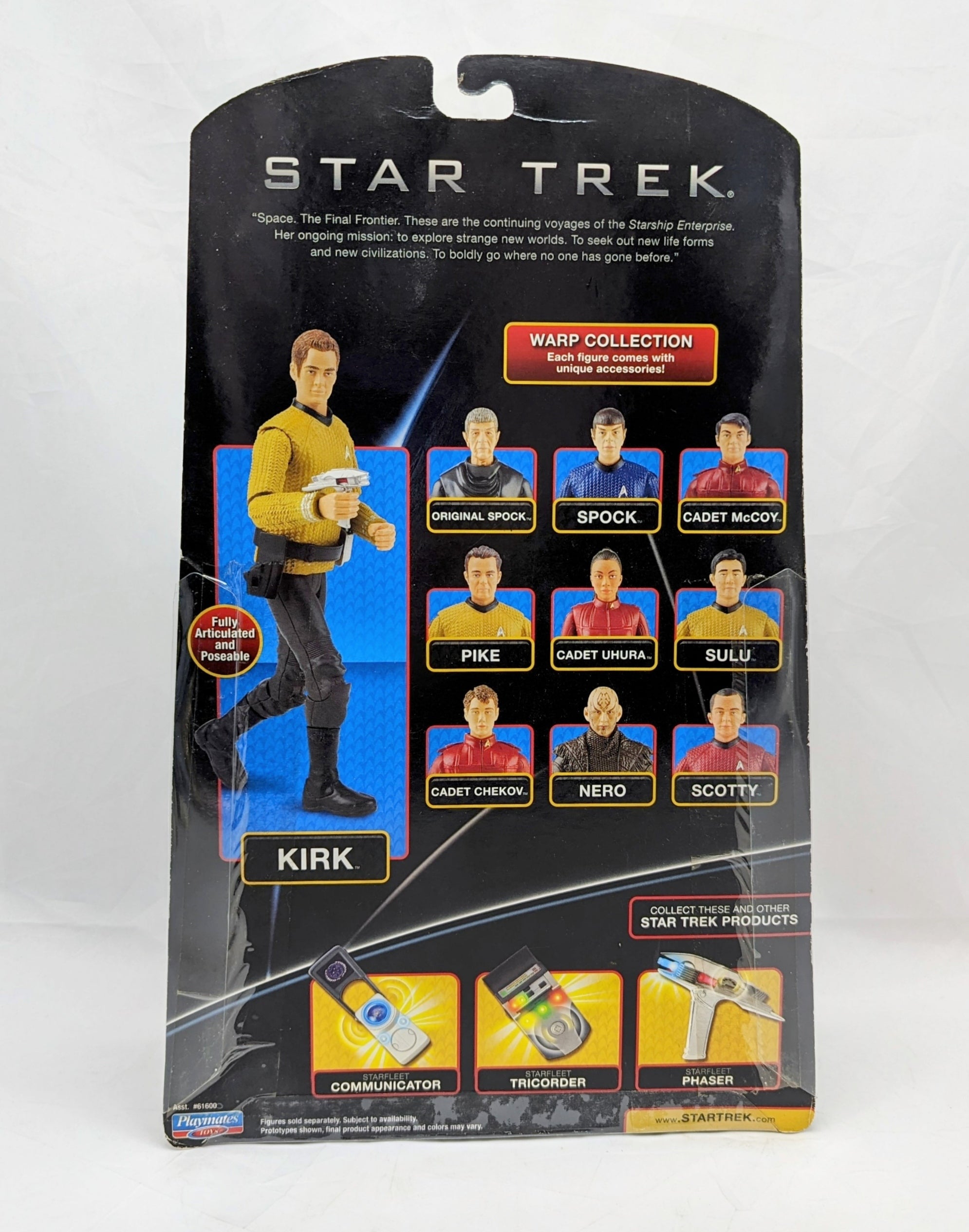 2009 Playmates Star Trek Warp Collection Original Spock Action Figure image 2