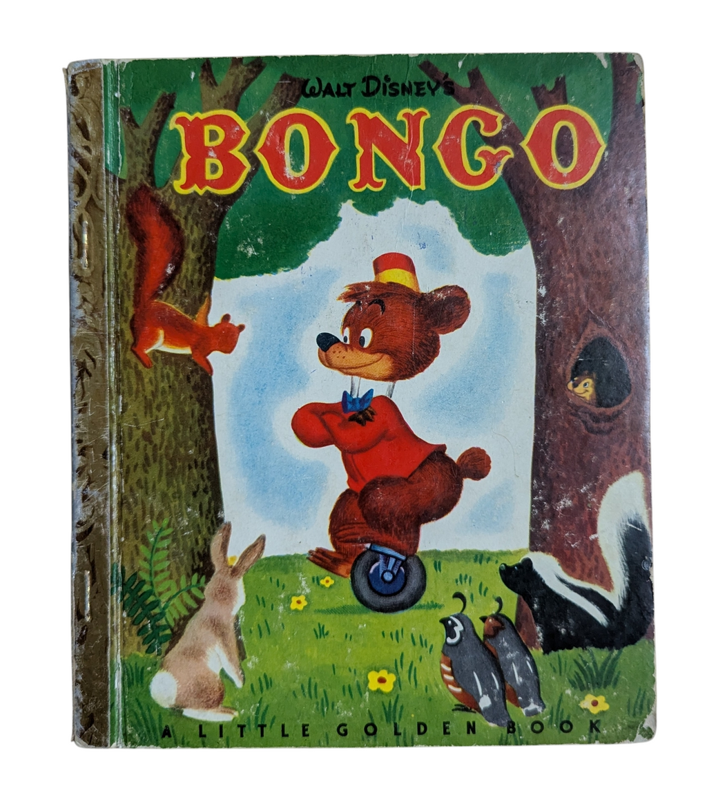 1948 A Little Golden Book Walt Disney's Bongo - HC
