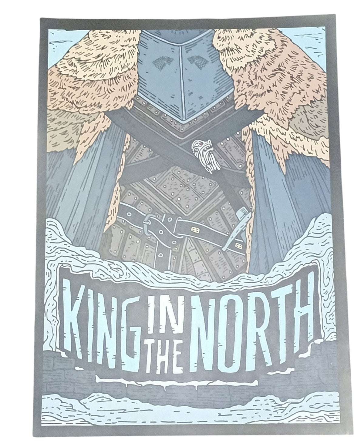 Culturefly HBO Game Of Thrones King in the North Art Print 7.25 x 10" Jon Snow