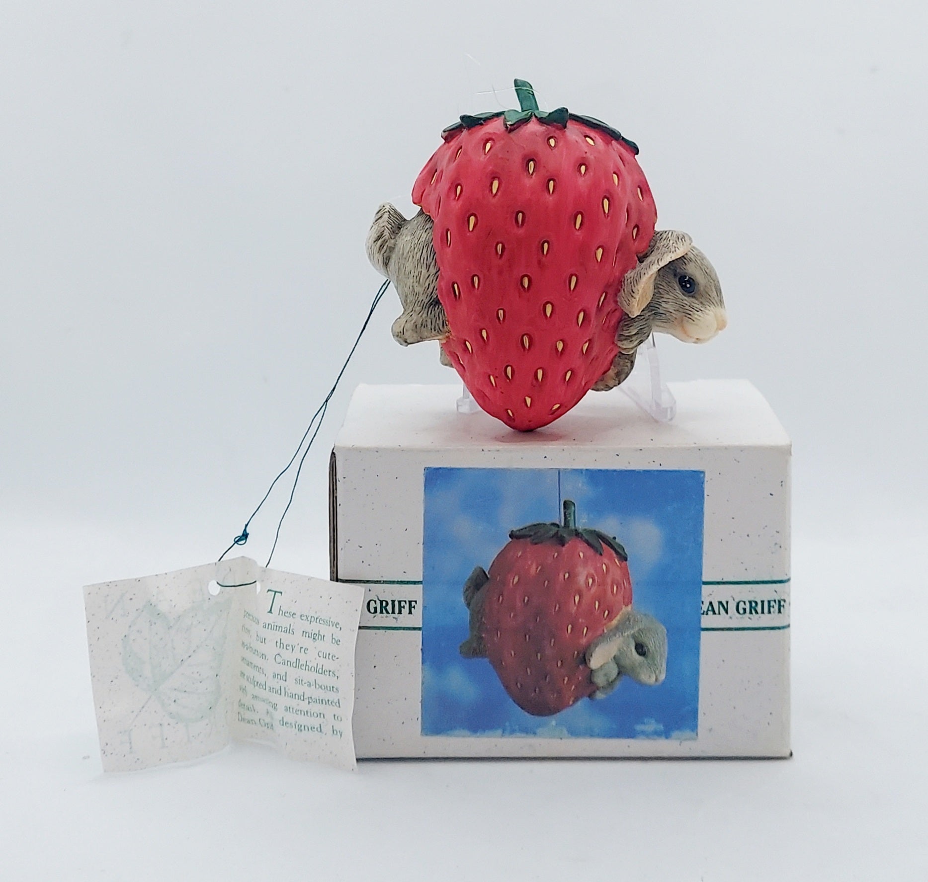 Fitz & Floyd Charming Tails Binkey in the Berry Patch Ornament