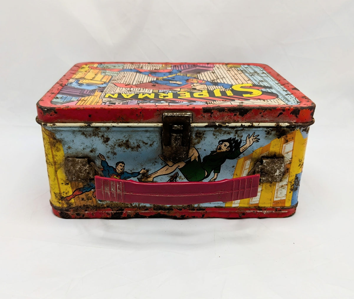 1967 National Periodical Publications Superman Metal Lunchbox & Thermos image 9