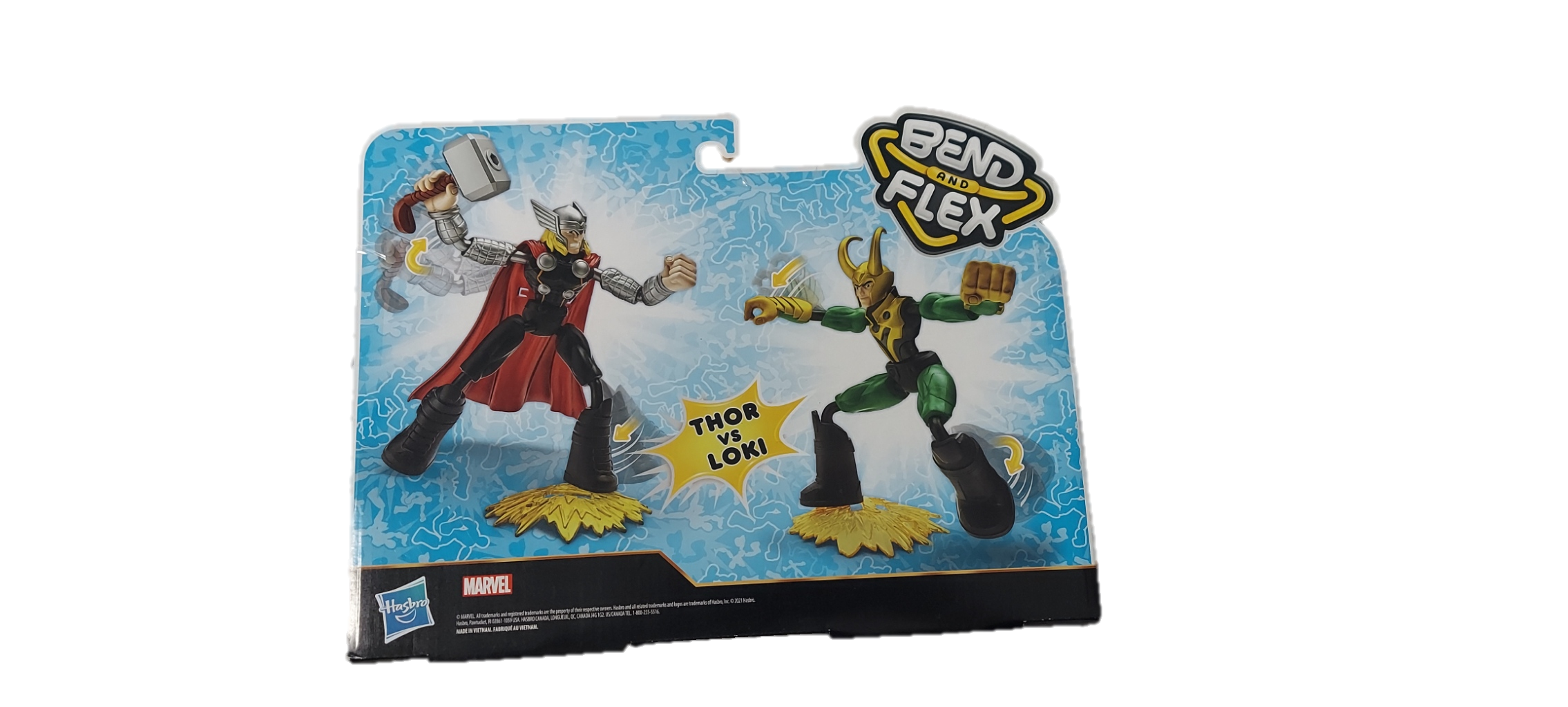 Avengers Marvel Bend and Flex Thor Vs. Loki 6-Inch Flexible Figures image 2