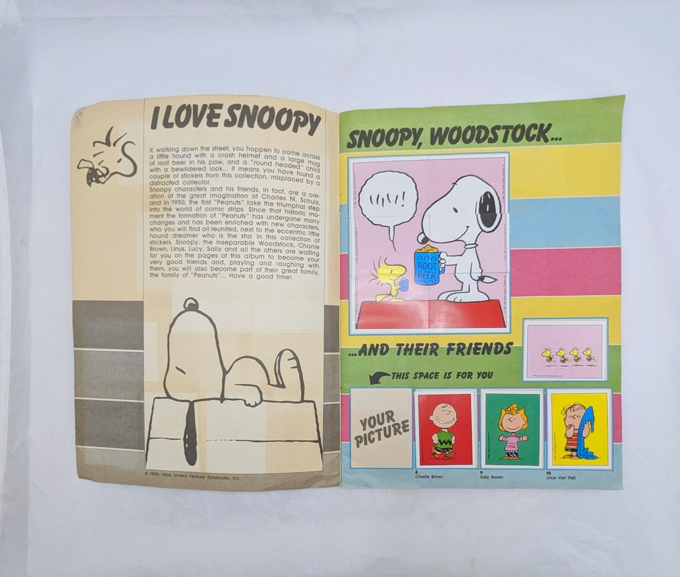 1986 Panini Peanuts I Love Snoppy Sticker Album - Complete image 3