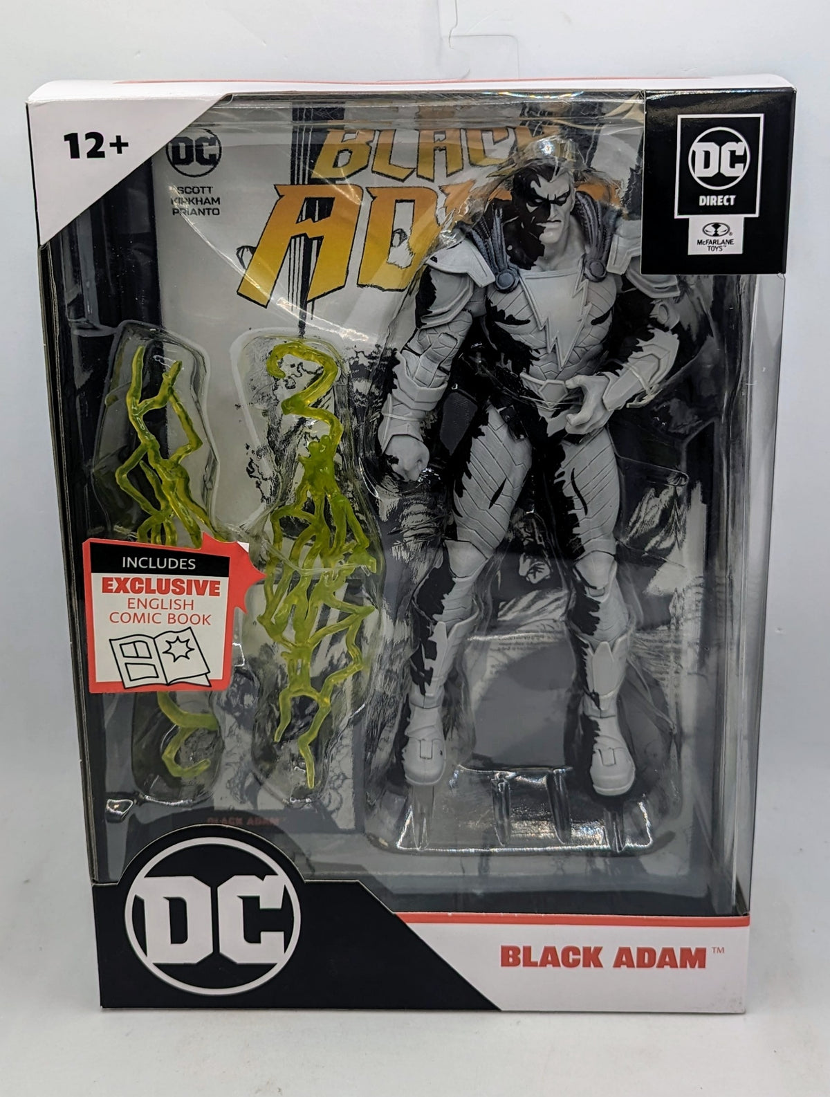 Mcfarlane Toys DC Direct Page Punchers Black Adam Line Art Variant 7" Figure