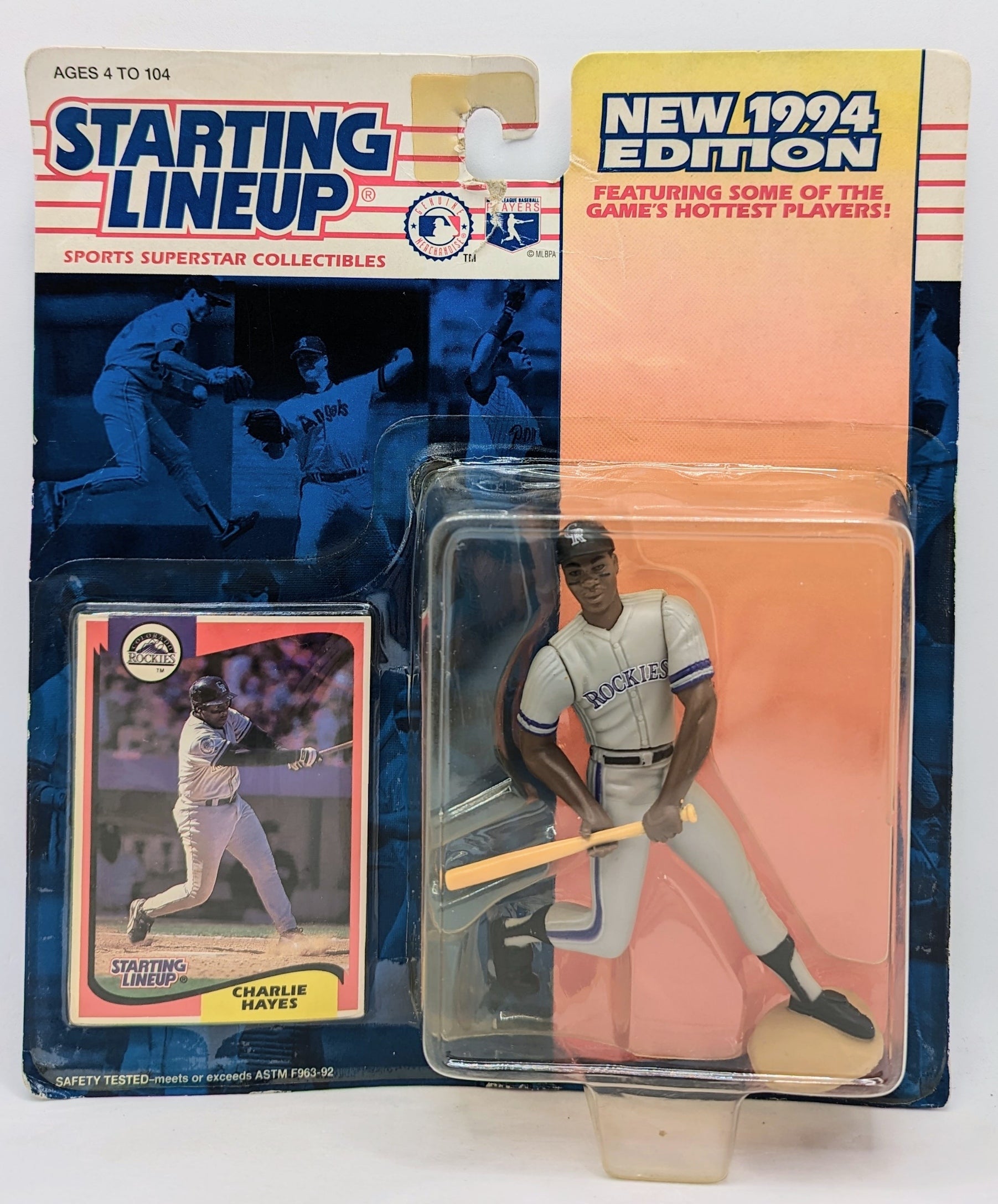 1994 Kenner Starting Lineup Charlie Hayes Colorado Rockies Figure