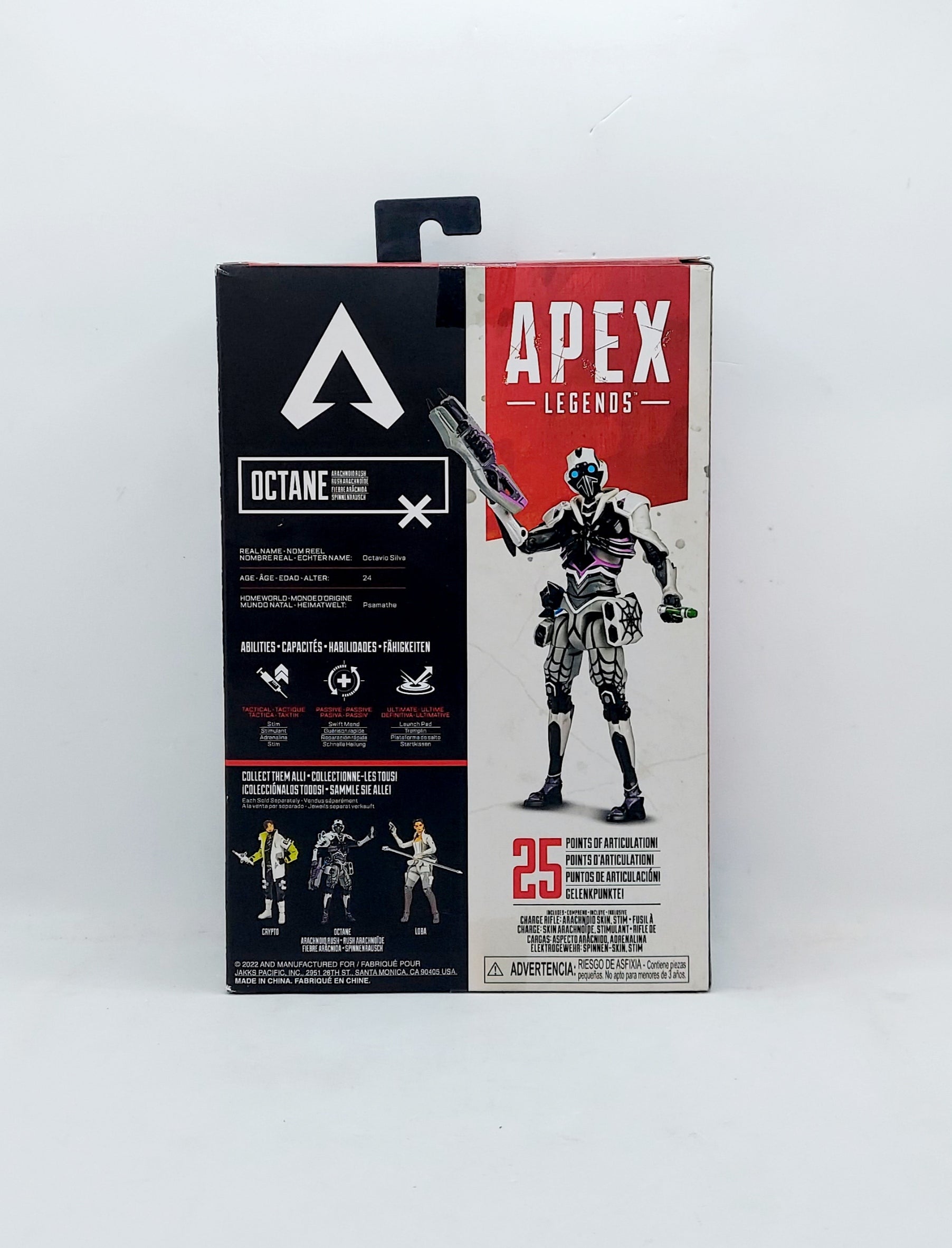 Jakks Pacific Apex Legends Series 5 Octane Figure Legendary Arachnoid Rush image 2
