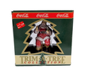 1990 Trim A Tree Collection Coca Cola 1947 Santa On A Stool