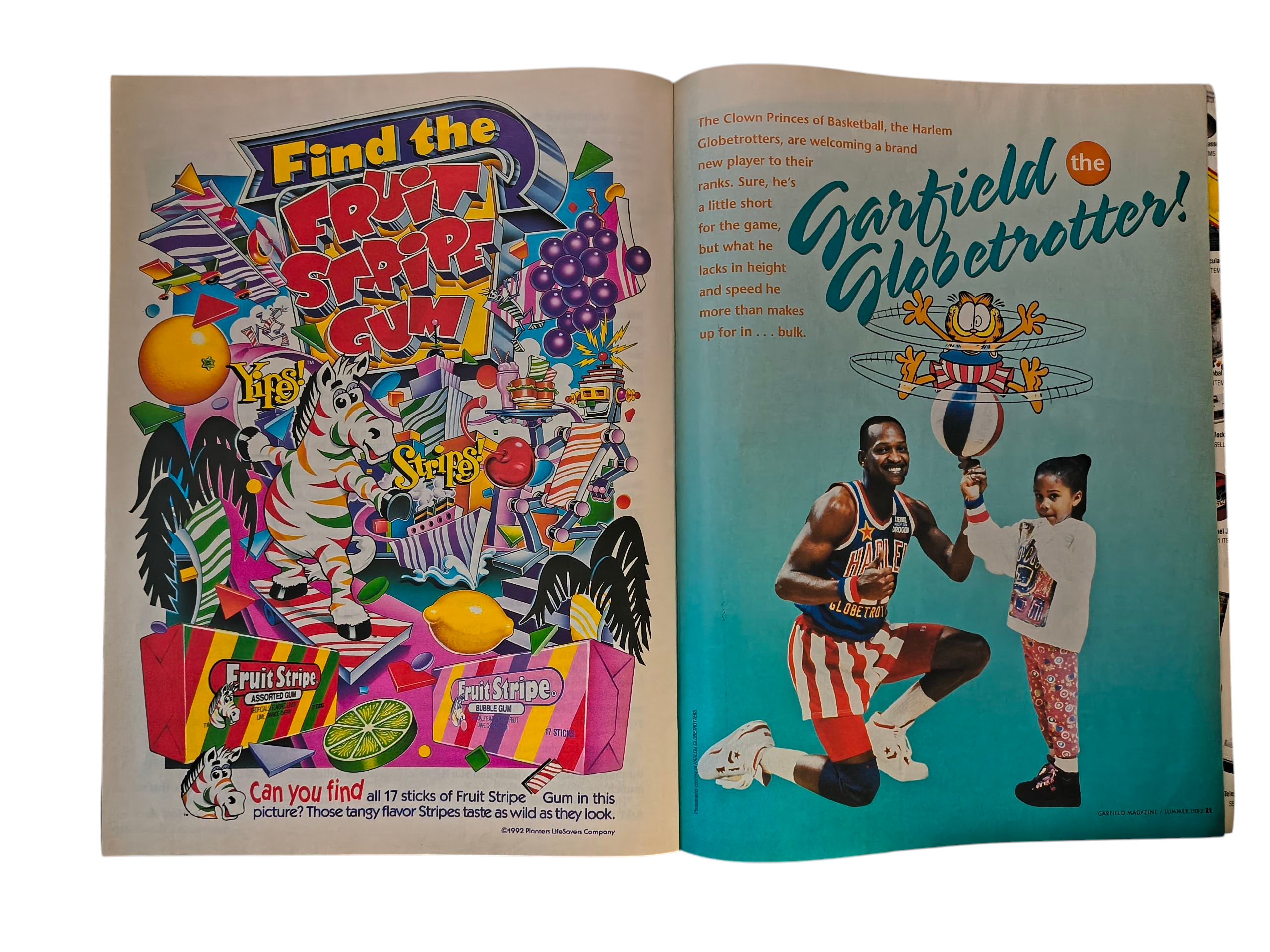 Summer 1992 Edition Garfield Magazine - Garfield Globetrotter Article image 3