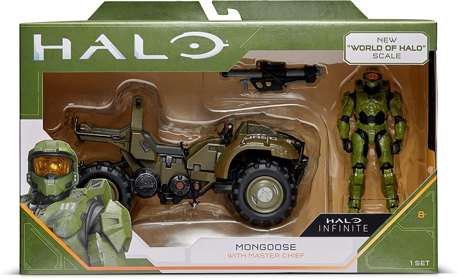 Halo 4" “World of Halo” Figure & Vehicle – Mongoose with Master Chief