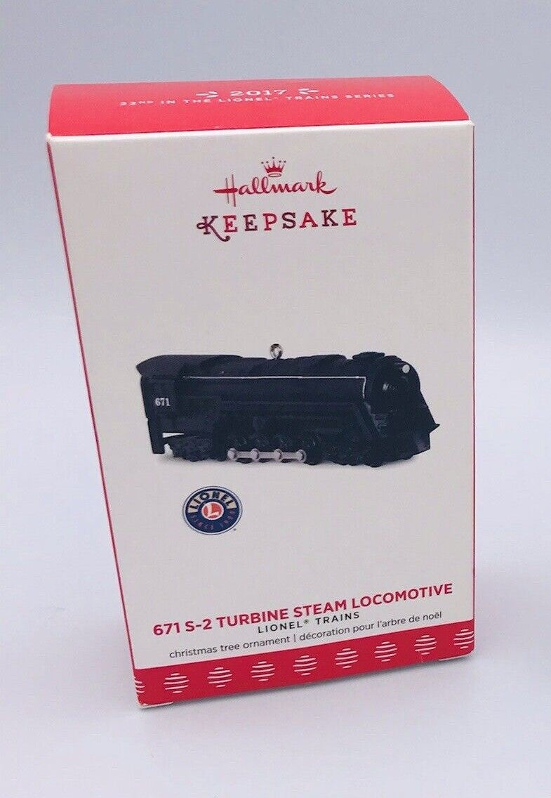 2017 Hallmark Keepsake 671 S-2 Turbine Steam Locomotive Ornament