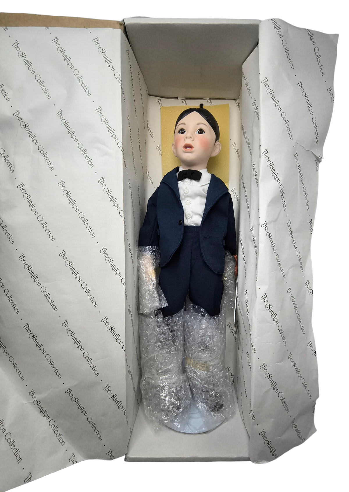 1993 Hamilton King World The Little Rascals 14" Alfalfa Porcelain Doll image 3