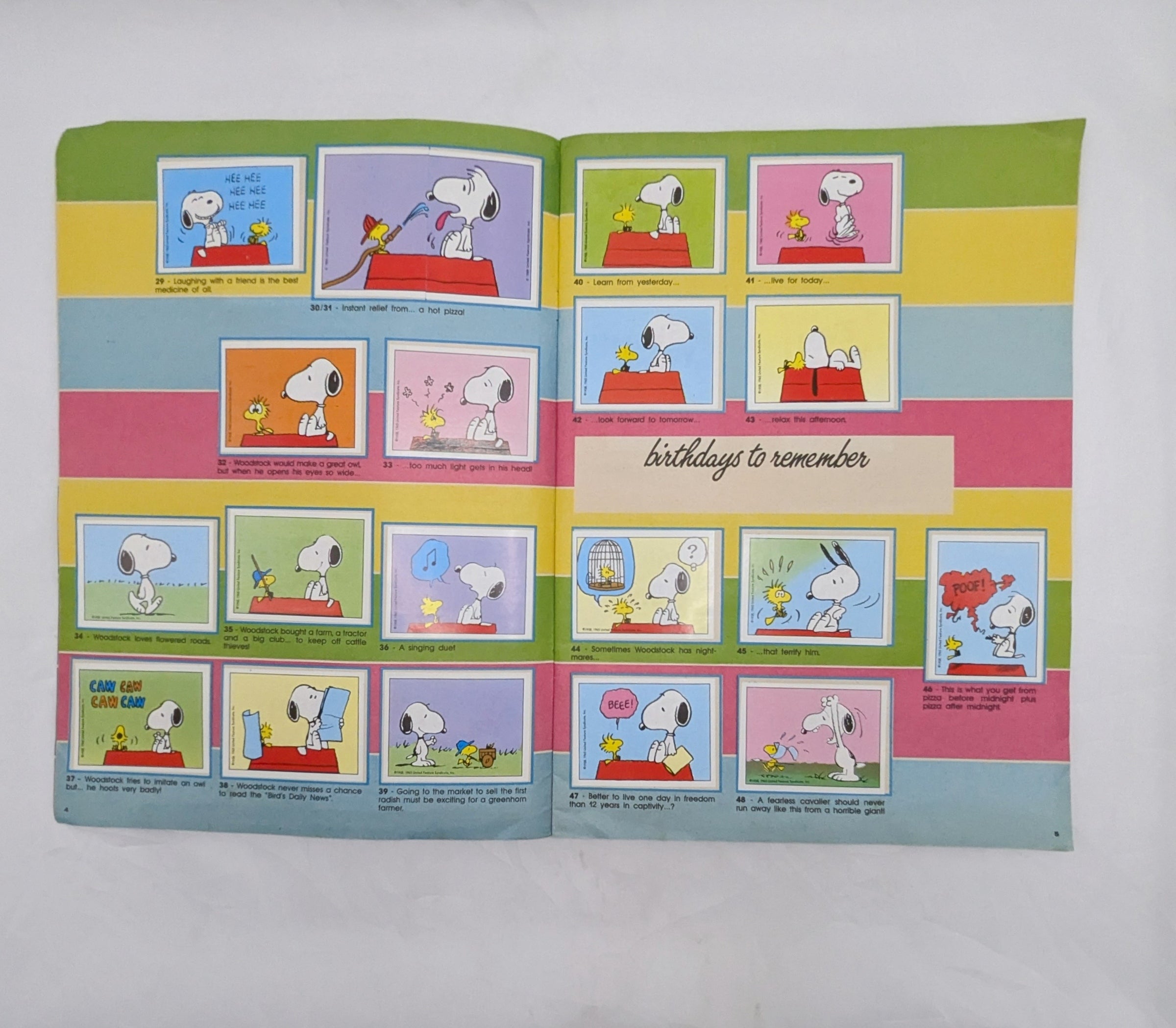 1986 Panini Peanuts I Love Snoppy Sticker Album - Complete image 5