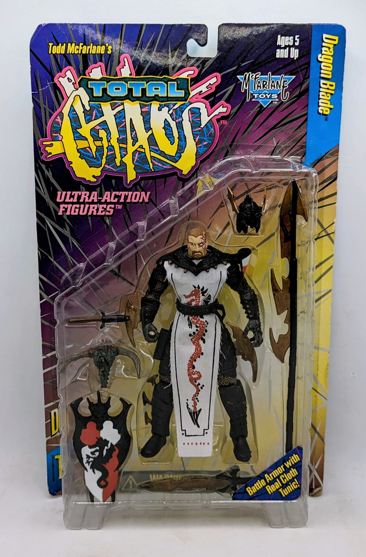 1996 McFarlane Toys Total Chaos Spawn Series 1 Dragon Blade Battle Armor Variant